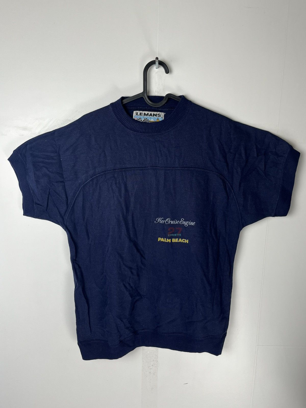 Formula 1 × Vintage Lemans Navy T-shirt Her Cruise Engine 27 СORVETTE PALM BEACH Size M / US 6-8 / IT 42-44 - 1 Thumbnail