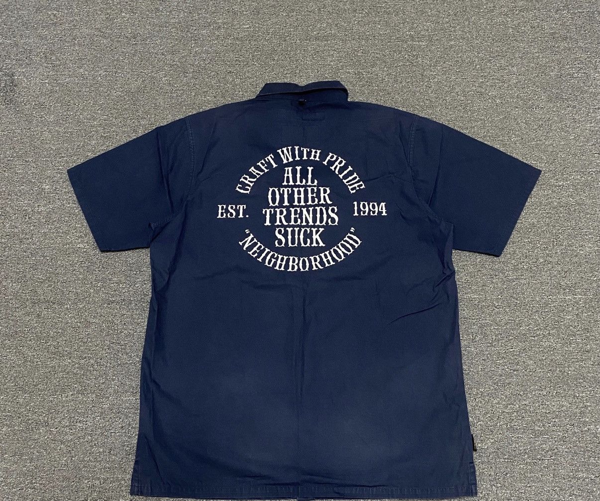Neighborhood NEIGHBORHOOD Logo Short-Sleeve Shirt J16 Size US M / EU 48-50 / 2 - 1 Thumbnail
