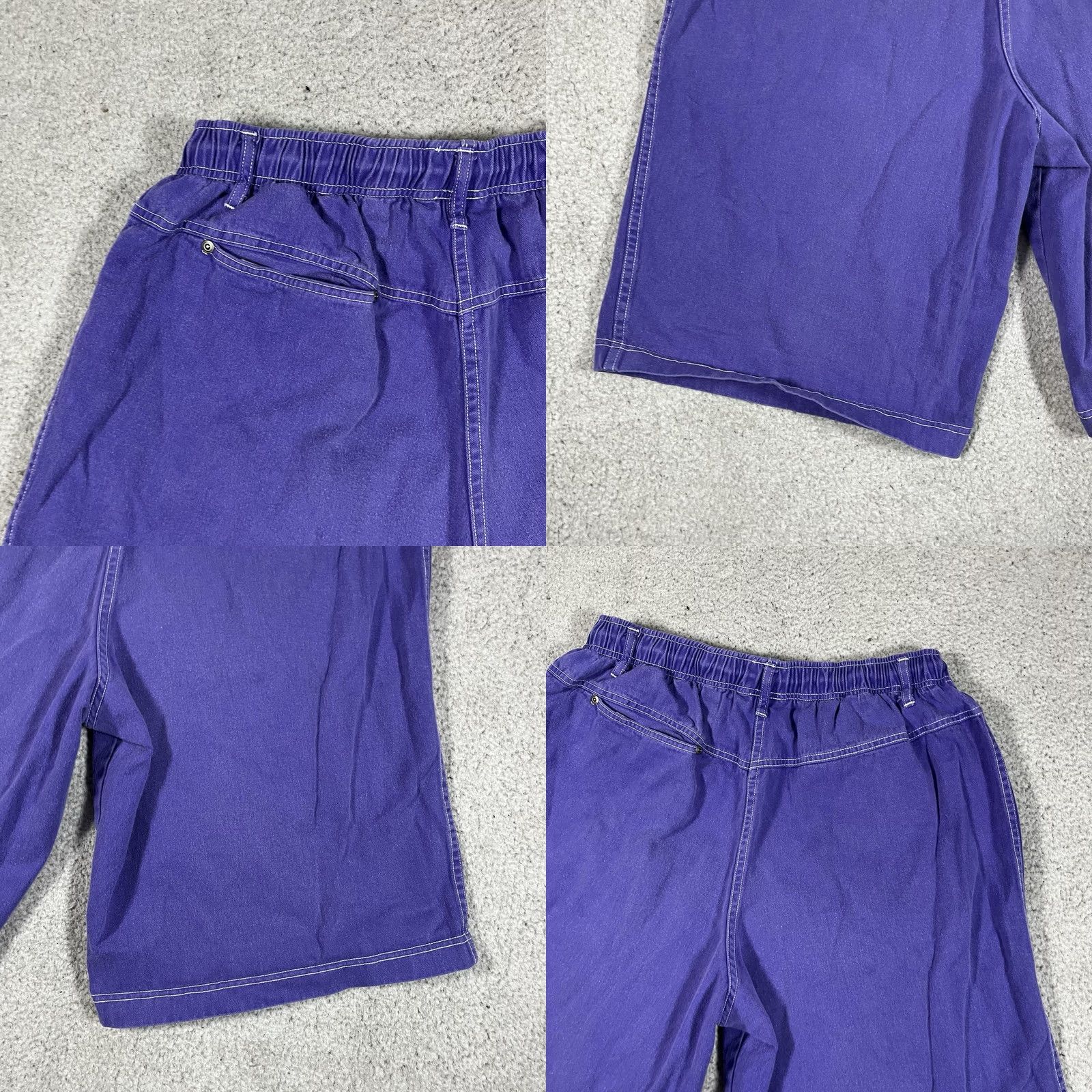 Ocean Pacific Ocean Pacific Shorts Mens L Purple Vintage Made USA Pockets Baggy Skate Surf Size US 33 - 9 Thumbnail