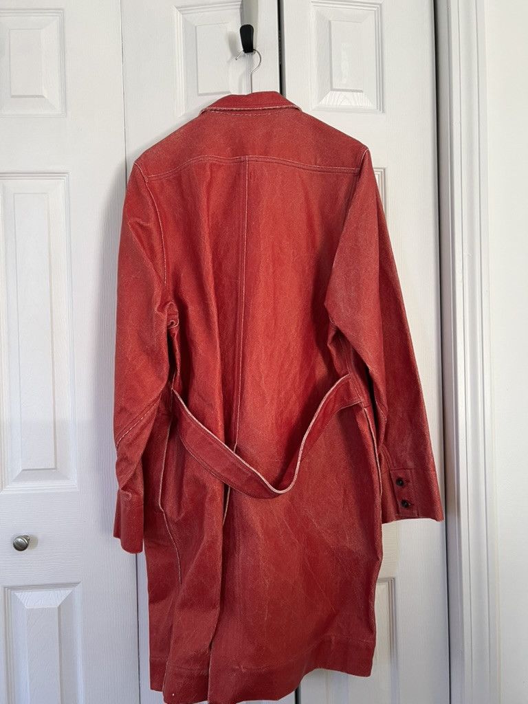 Rick Owens Drkshdw Red Trenchcoat Size US M / EU 48-50 / 2 - 2 Thumbnail