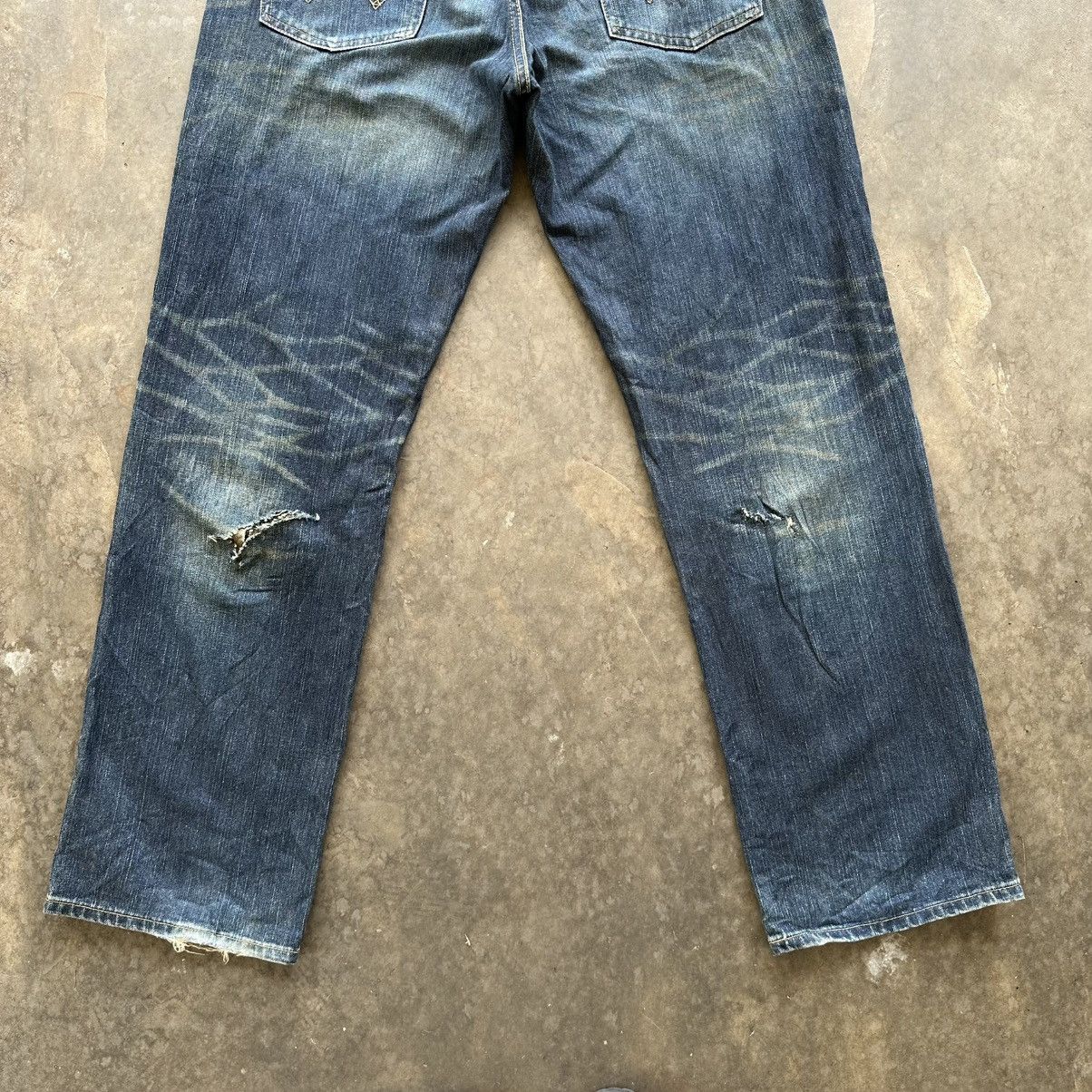 Japanese Brand Vintage Wrangler Distressed Denim Jean Pant W36 Size US 36 / EU 52 - 10 Thumbnail