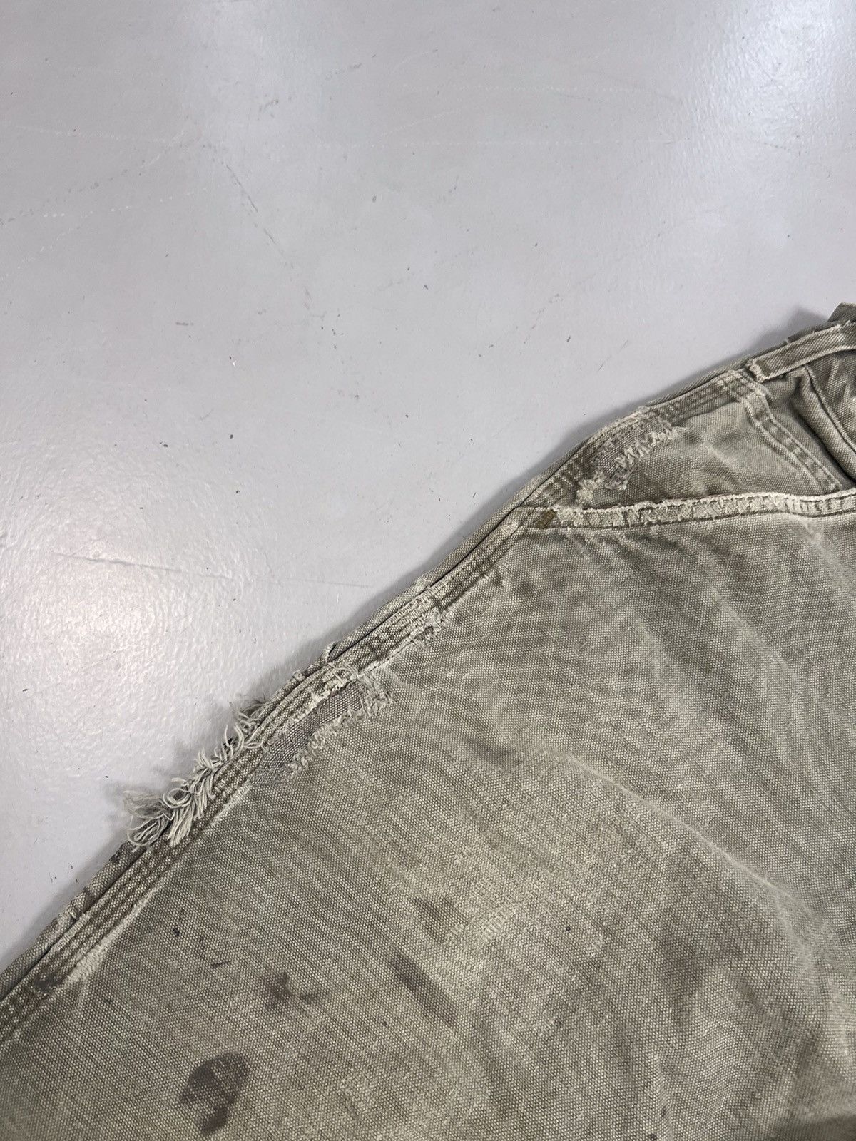 Carhartt Rare Vintage Carhartt B111 MOS blanket line carpenter denim Size US 33 - 6 Thumbnail