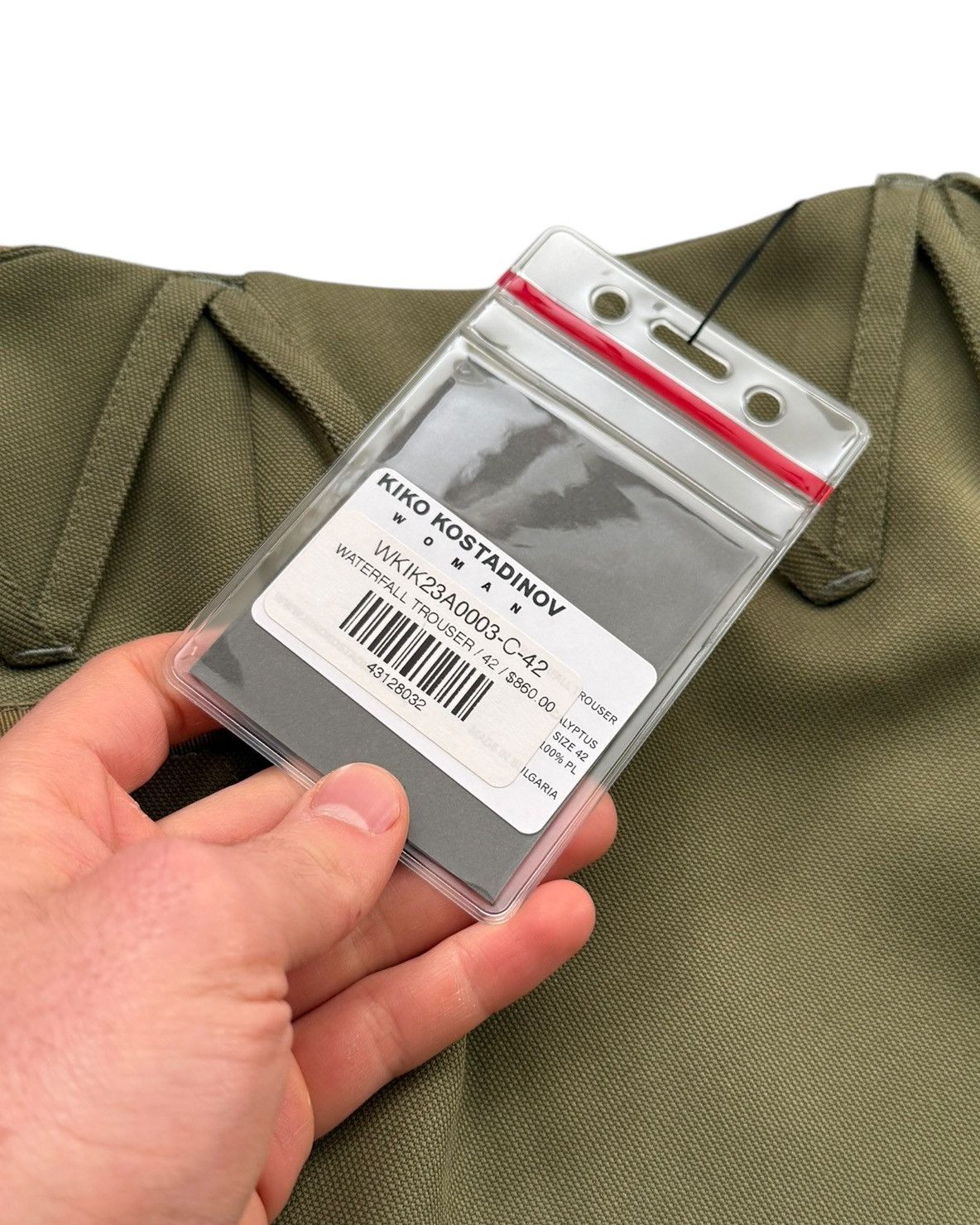 Kiko Kostadinov Green Waterfall Baggy Trouser Size 28" / US 6 / IT 42 - 8 Thumbnail