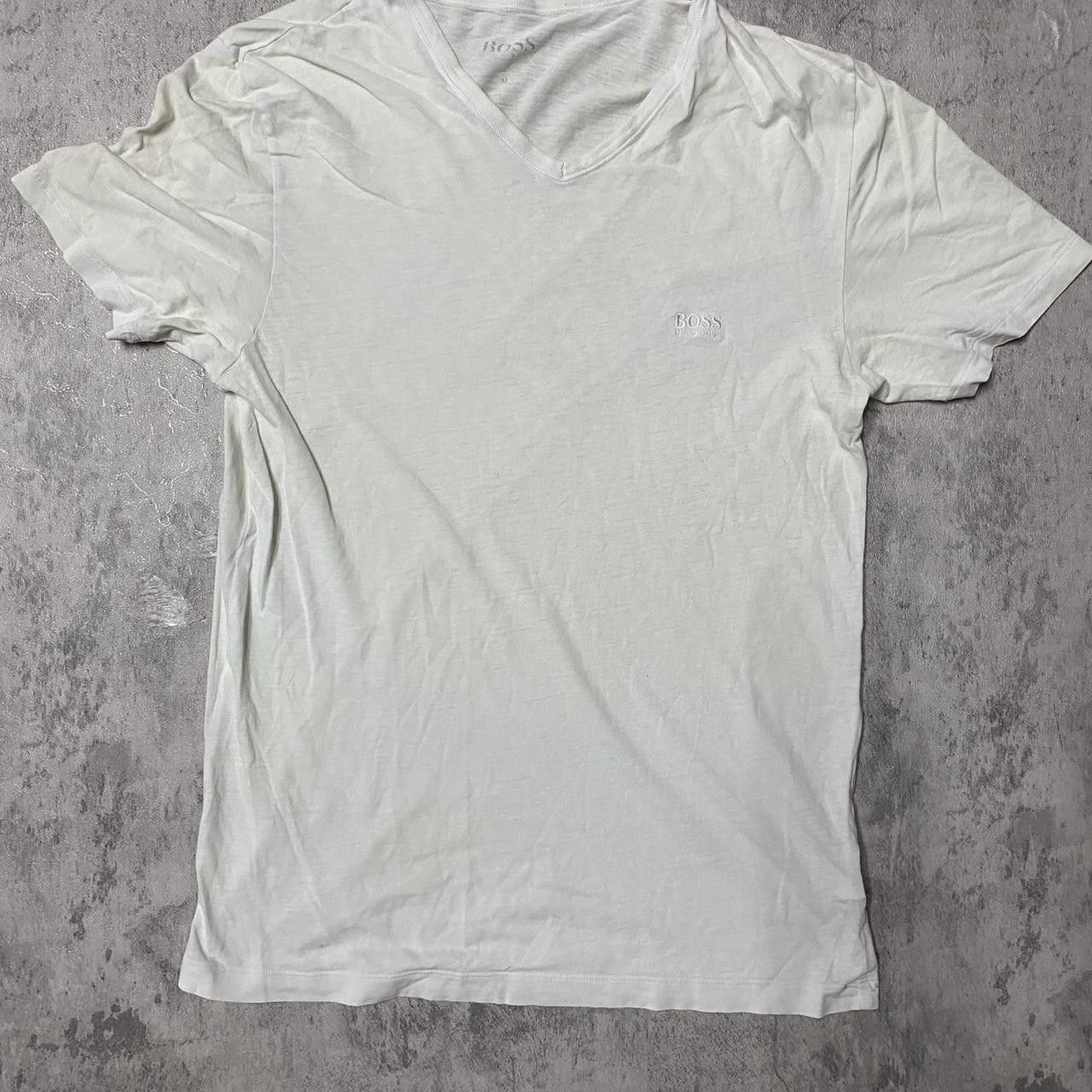 Hugo Boss White boss T-shirt vintage boxy Size US M / EU 48-50 / 2 - 1 Thumbnail