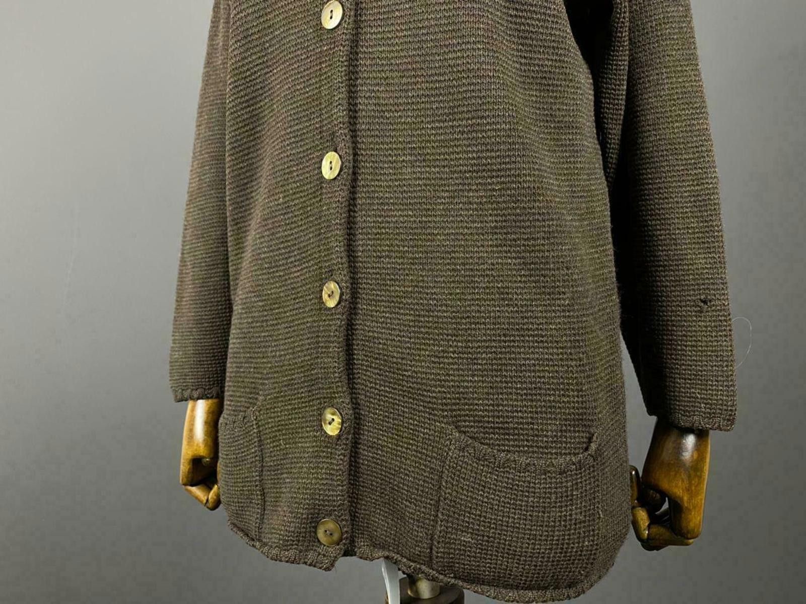 Zanone Ladies Zanone Brown Wool Knited Cardigan Sweater Size 44 Size M / US 6-8 / IT 42-44 - 3 Thumbnail