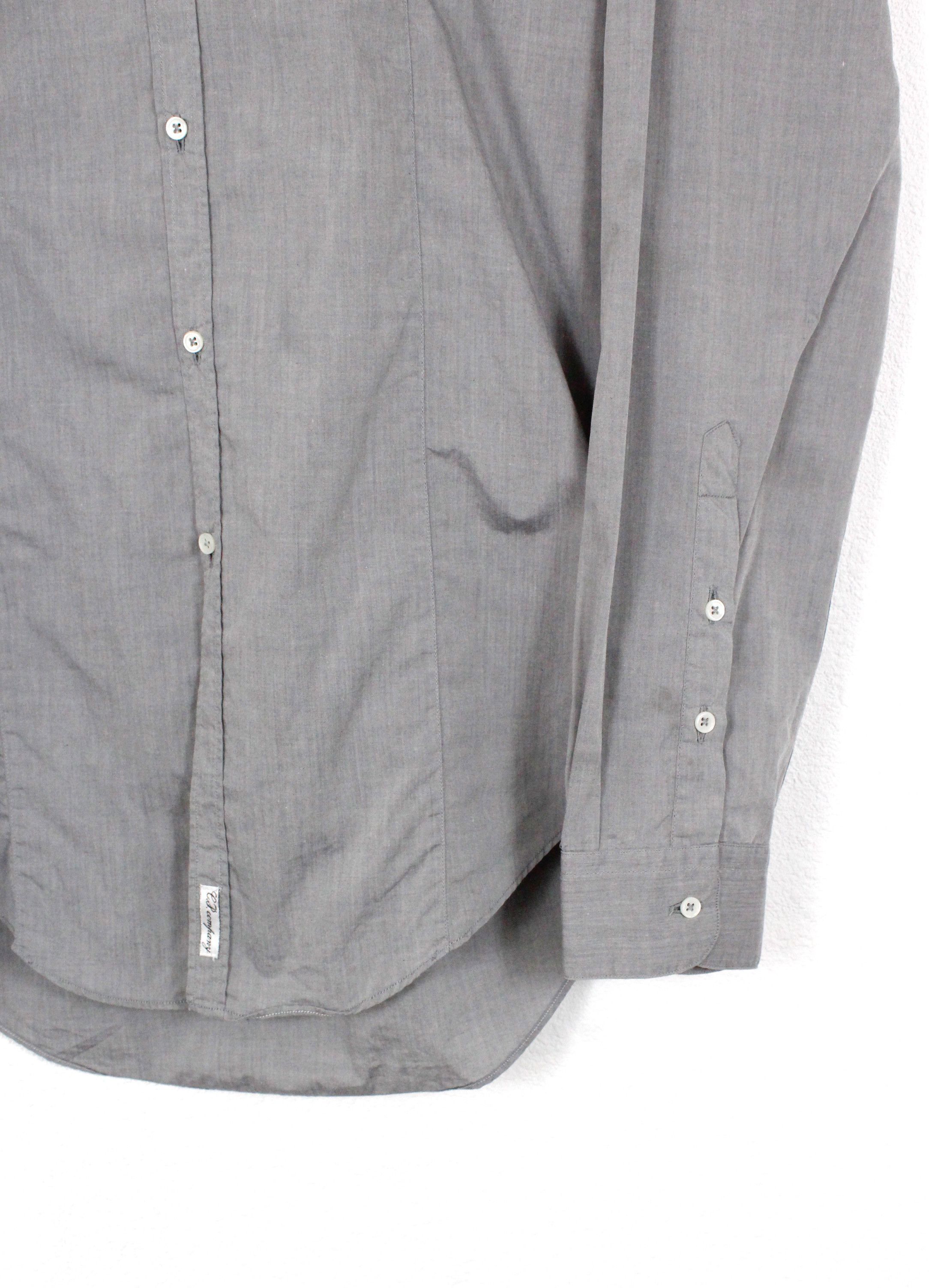 C.P. Company C.P. Company Gray Cotton Oxford Shirt Size US S / EU 44-46 / 1 - 2 Thumbnail