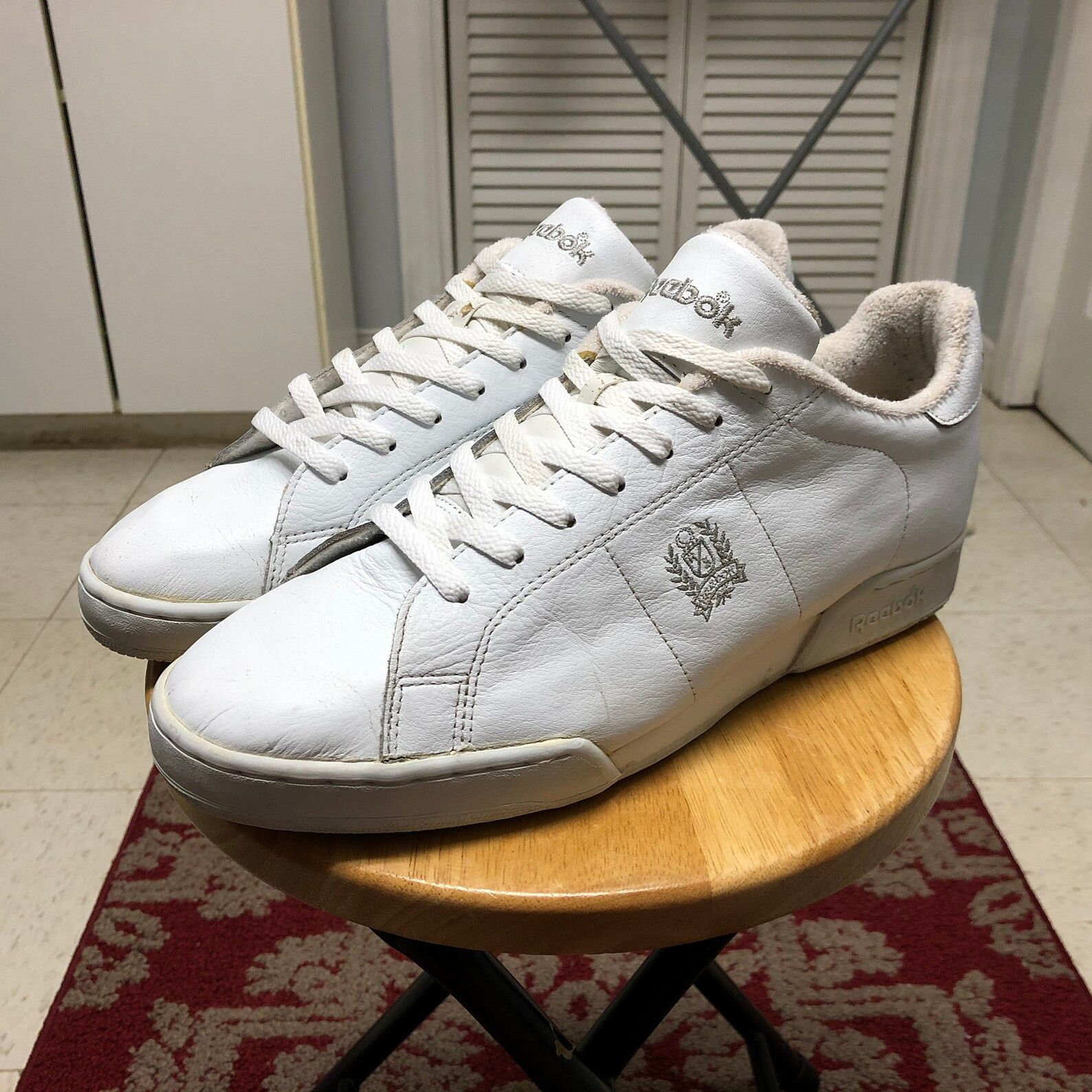 Reebok 1989 Reebok Newport Crest Sneakers Low Top Leather Tennis Size US 13 / EU 46 - 2 Thumbnail