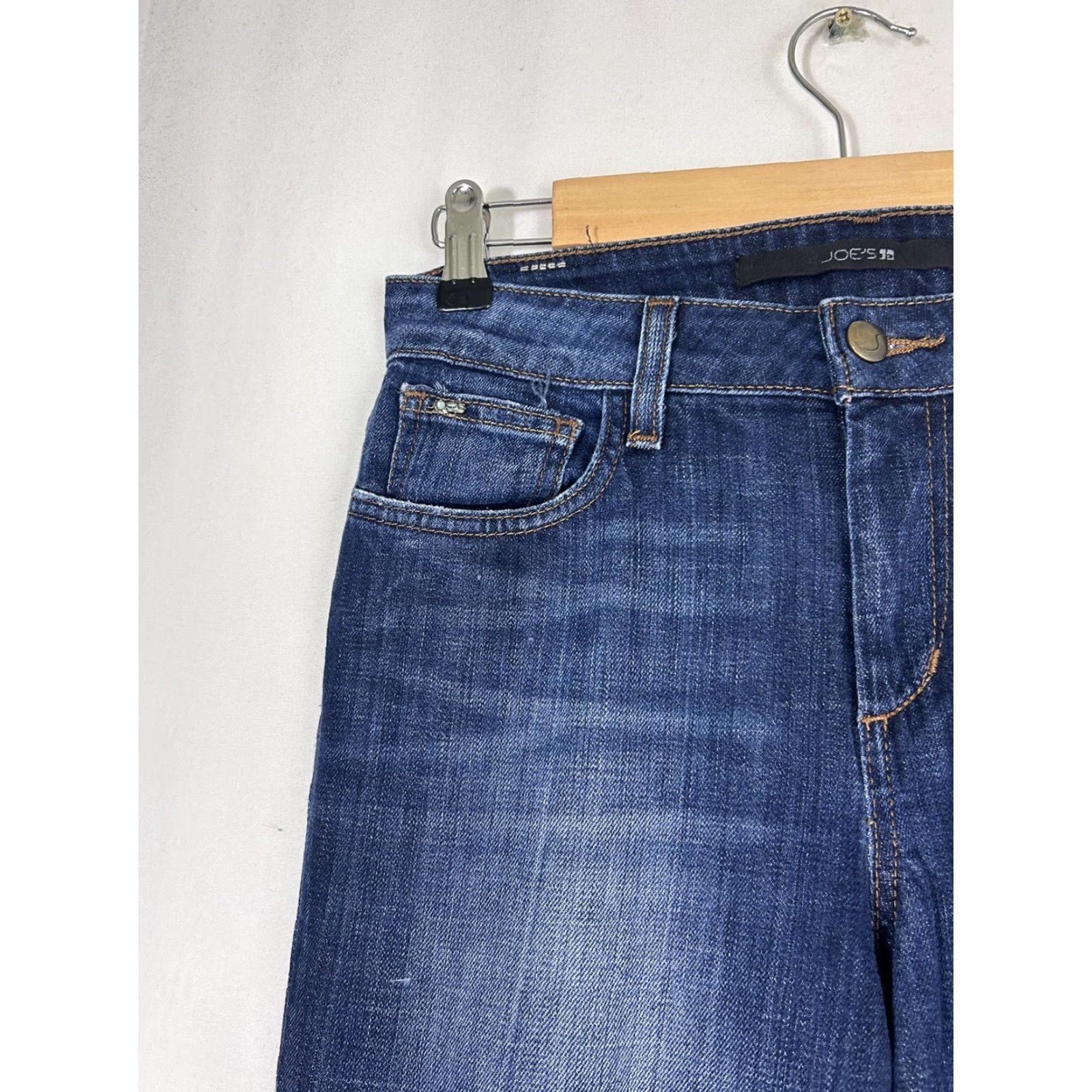 Vintage Joe's Jeans Visionaire Flare Bootcut Jeans Womens 26 Dark Wash 28x31 Stretch Denim Cotton Blend Regular Zip Size 26" / US 2 / IT 38 - 4 Thumbnail