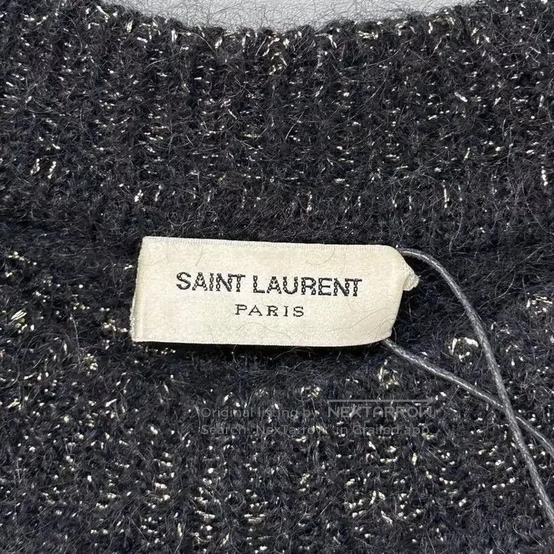 Saint Laurent Paris Saint Laurent Tiger Stripe Gold Sweater. Size US M / EU 48-50 / 2 - 5 Thumbnail