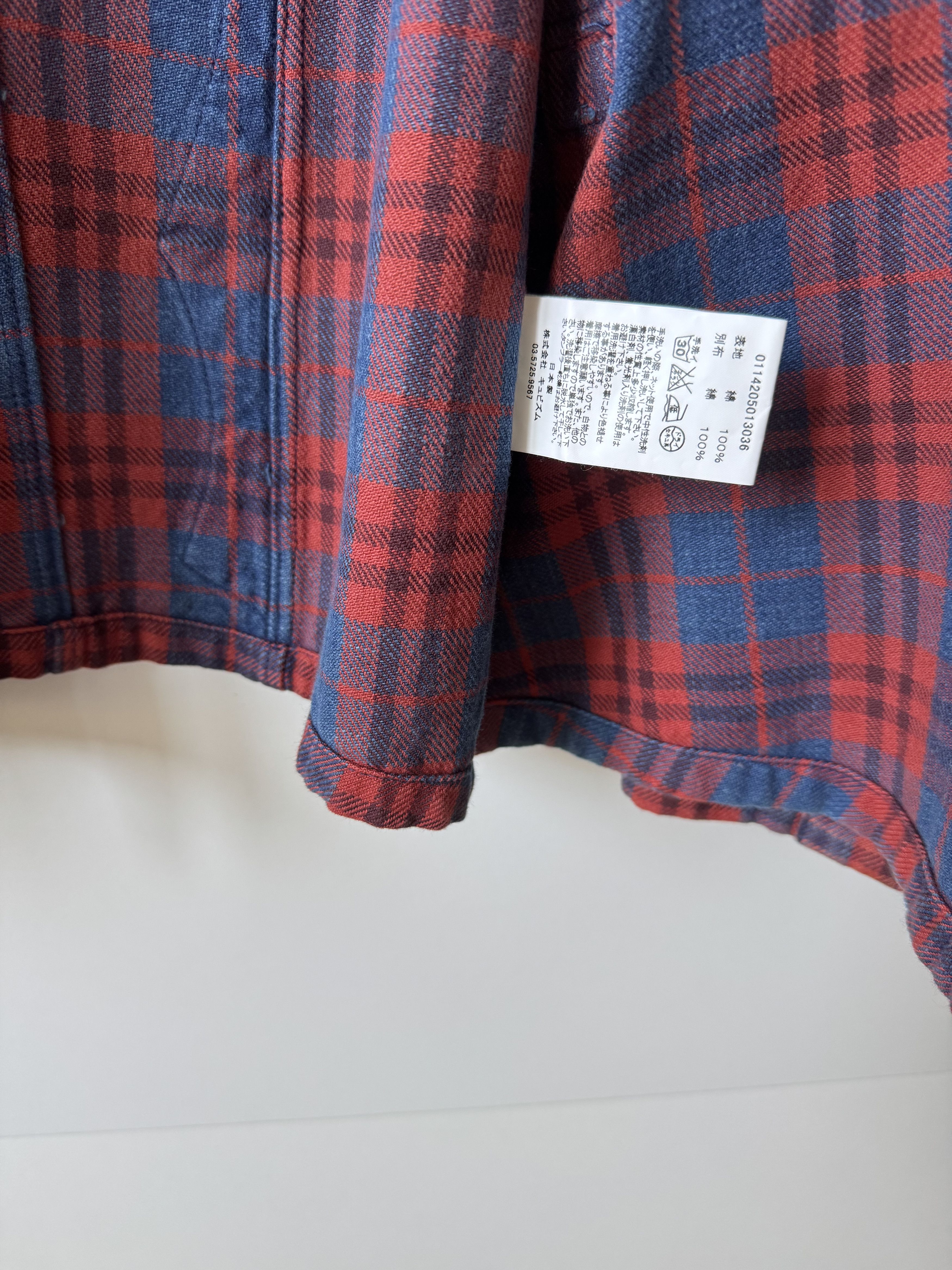 Visvim [3] Lugli Jacket Indigo Check in Red (AW14) Size US L / EU 52-54 / 3 - 10 Thumbnail