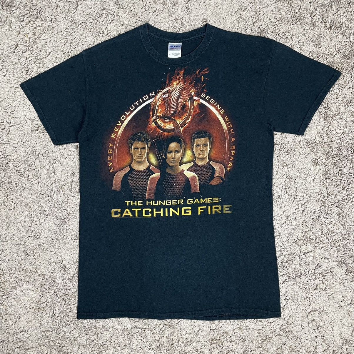 Gildan × Vintage 2013 The Hunger Games Catching Fire T-shirt Size US M / EU 48-50 / 2 - 1 Thumbnail