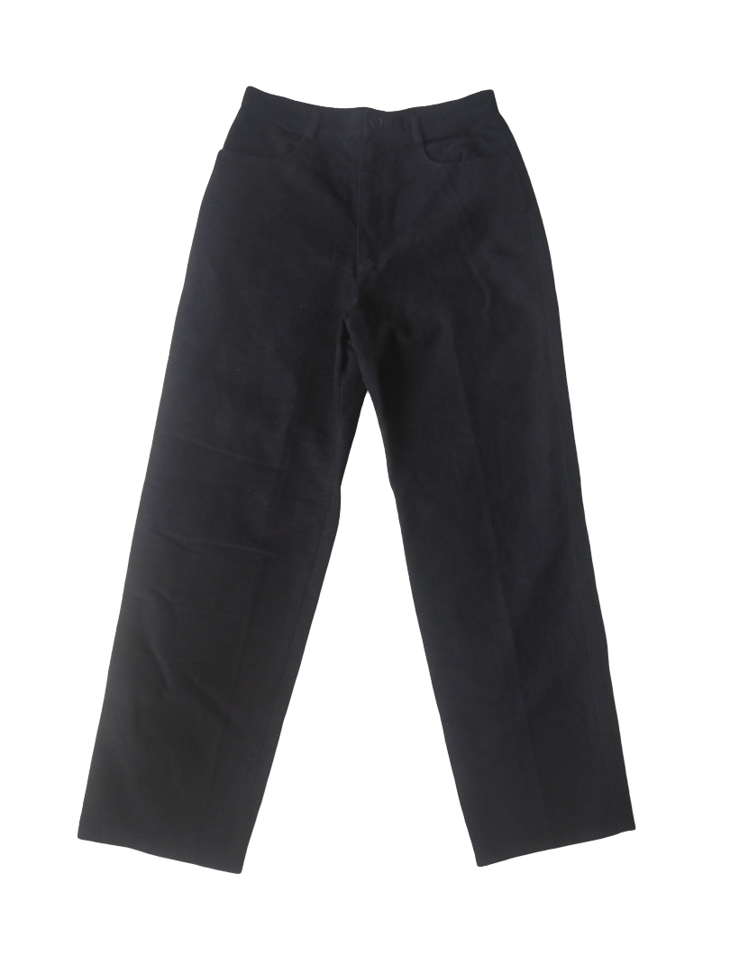 Krizia Uomo EVEX by KRIZIA Women’s Black Straight-Leg Pants – Japan Size 28" / US 6 / IT 42 - 4 Thumbnail