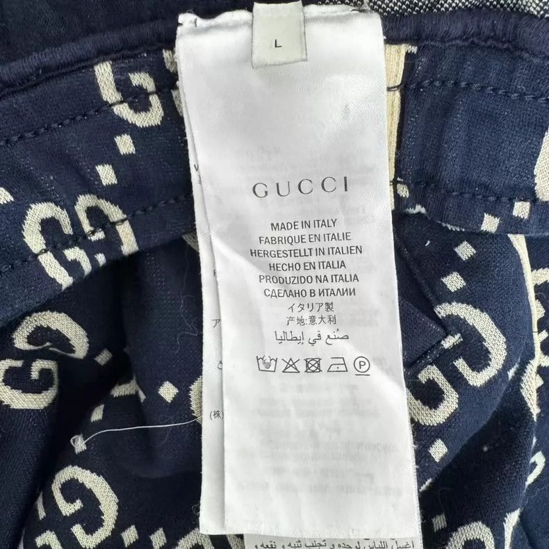 Gucci Gucci Size L Red and blue old flower full-print trousers si Size US 32 / EU 48 - 4 Thumbnail