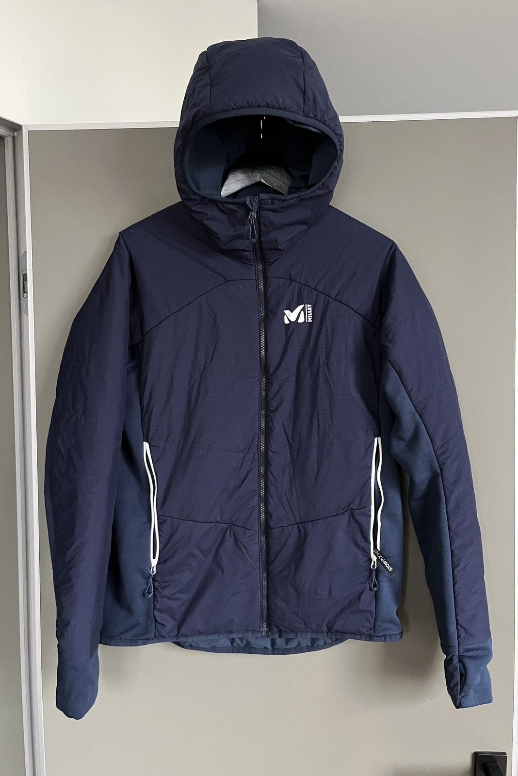 Millet Primaloft Blue Hooded Outdoor Jacket