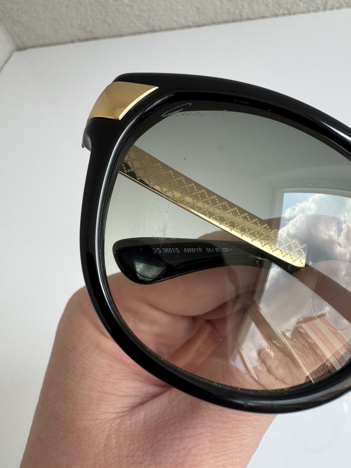 Gucci Gucci Sunglasses GG 3651/S Black Gold Size ONE SIZE - 11 Thumbnail