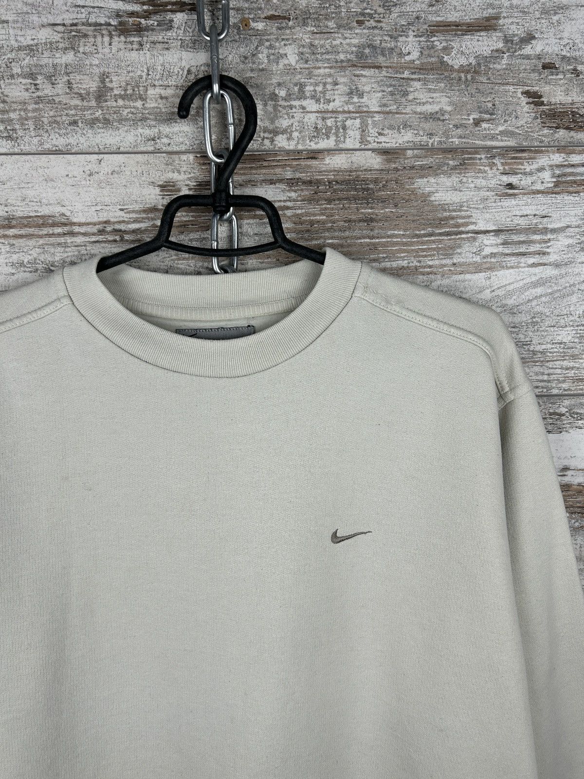 Nike × Vintage Mens Vintage Nike swoosh Sweatshirt basic y2k streetwear 90s Size US S / EU 44-46 / 1 - 3 Thumbnail