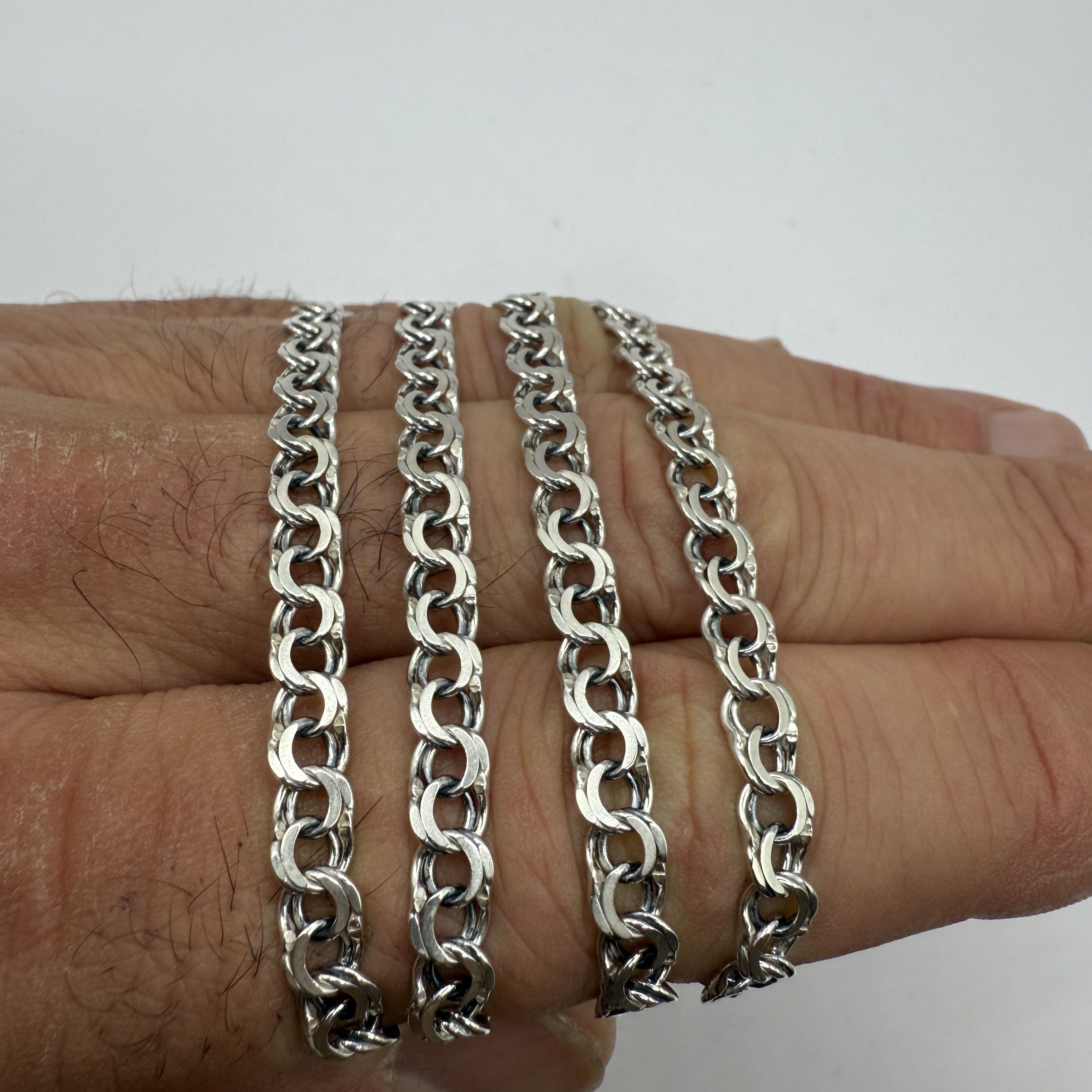 Sterling Silver Vintage Chain, 925 Sterling Silver, Signed , 14,73g Size ONE SIZE - 6 Thumbnail