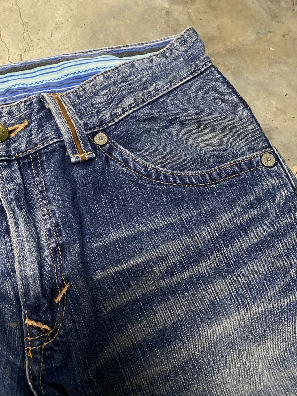 If Six Was Nine 💥BEST OFFER 💥EDWIN XV EXCLUSIVE VINTAGE DISTRESSED DENIM Size US 31 - 15 Thumbnail