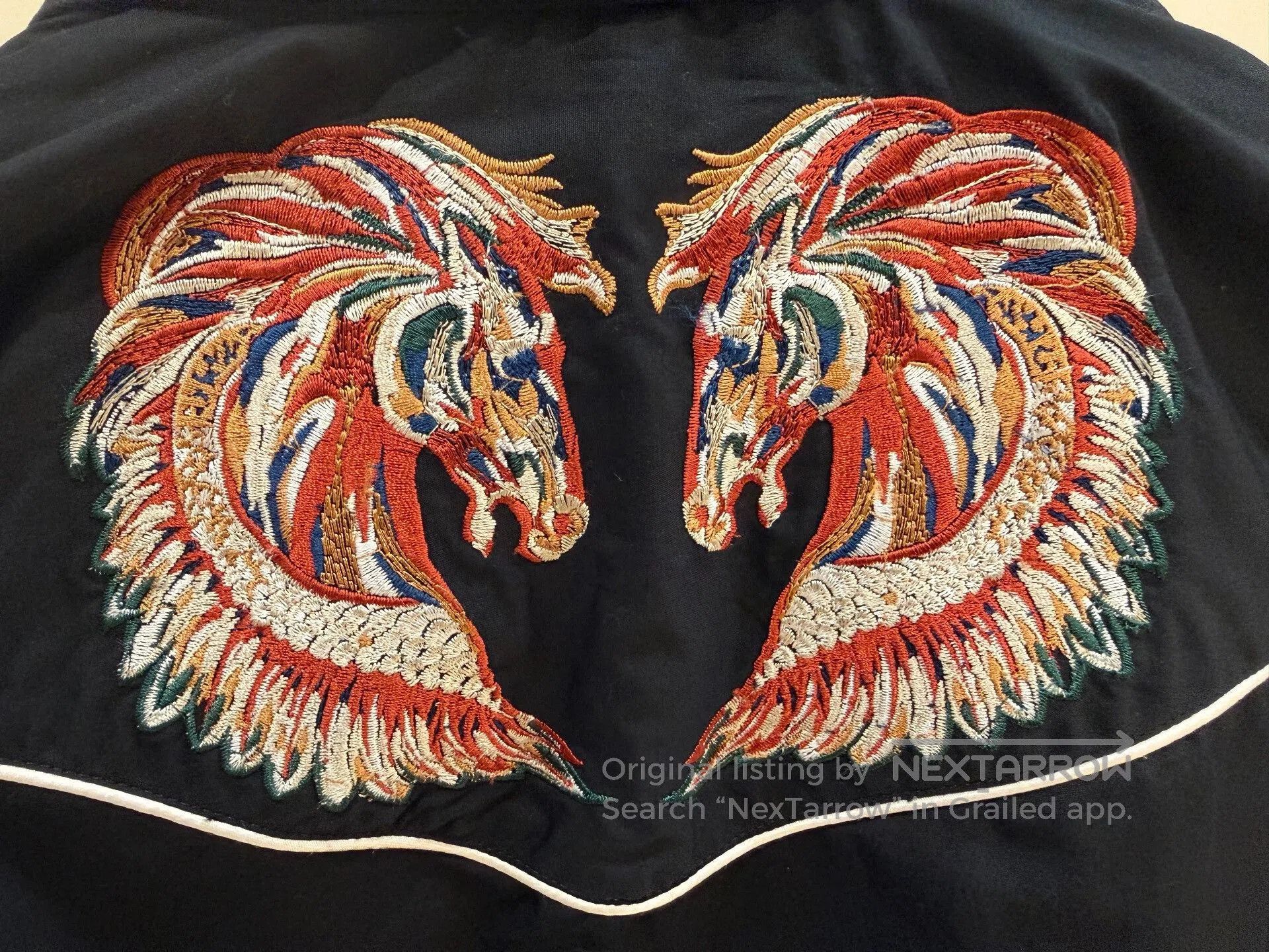 Roberto Cavalli Roberto Cavalli Embroidered Western Shirt. Size US M / EU 48-50 / 2 - 6 Thumbnail