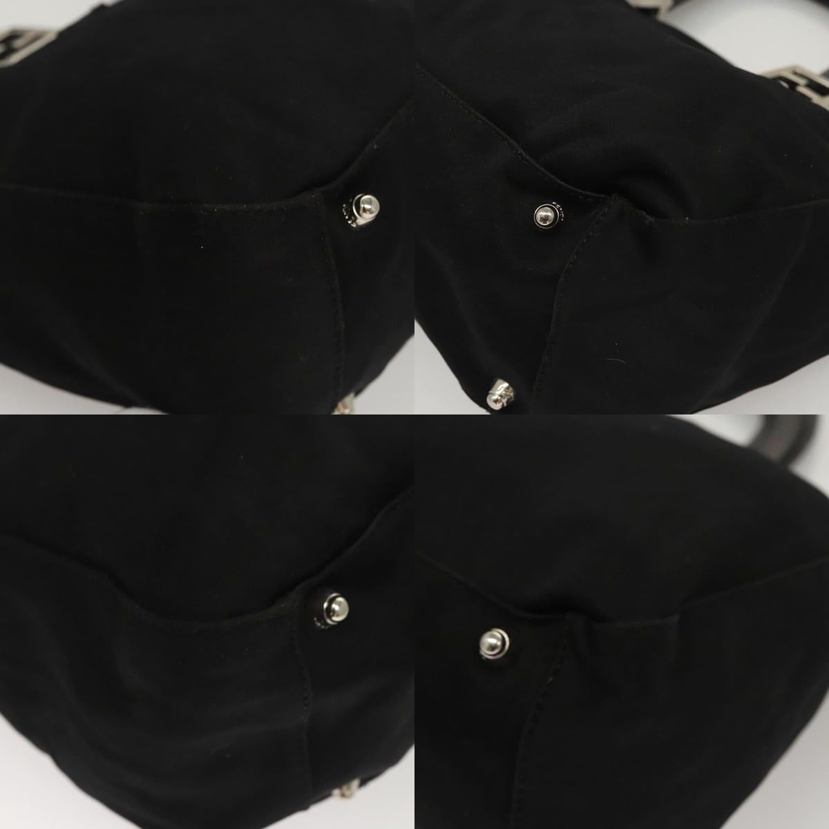 Fendi FENDI Hand Bag Nylon Black Silver Size ONE SIZE - 10 Thumbnail