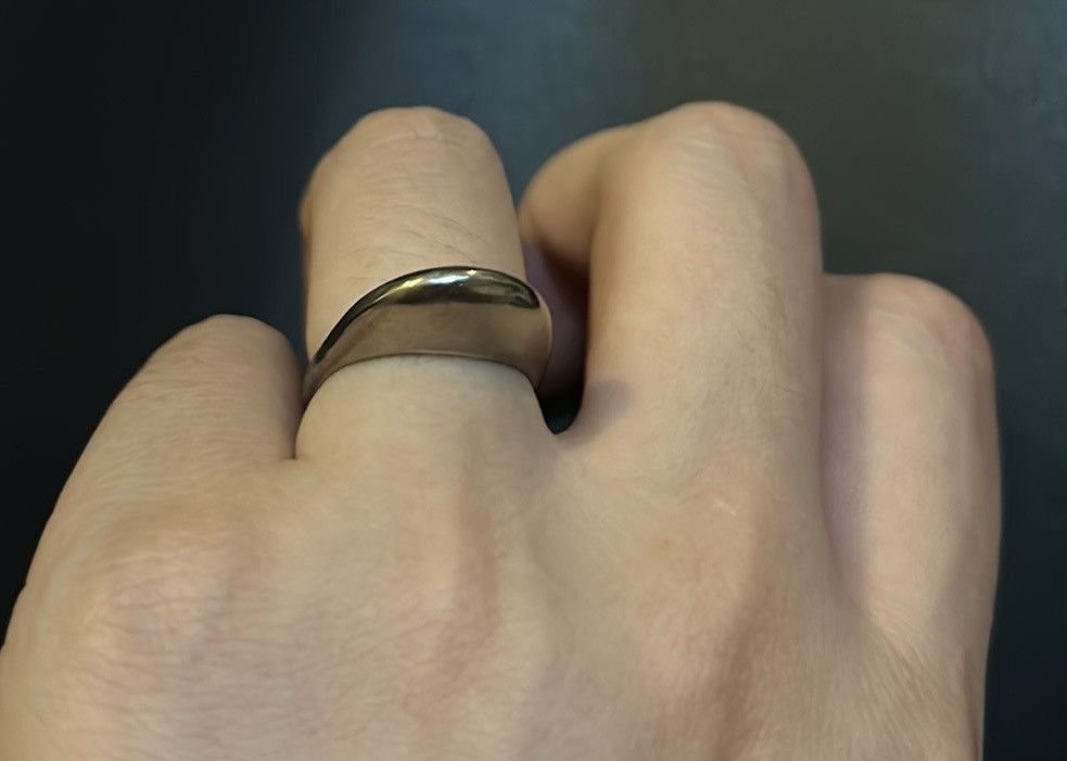 Saint Laurent Paris Saint Laurent Volum Ring Brass Metal Argent Oxyde size US 6 Size ONE SIZE - 9 Thumbnail