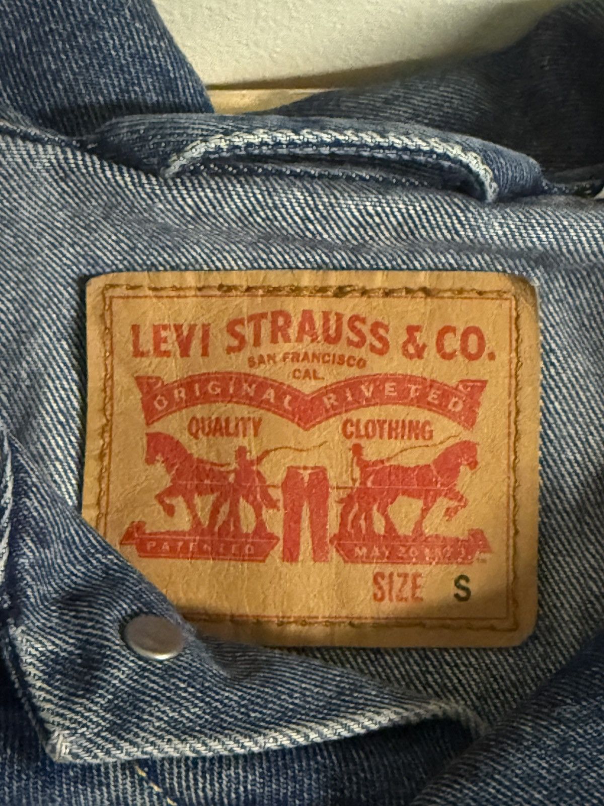 Levi's Vintage Levi Strauss Denim Trucker Jean Jacket Blue Sz Small Size US S / EU 44-46 / 1 - 2 Thumbnail