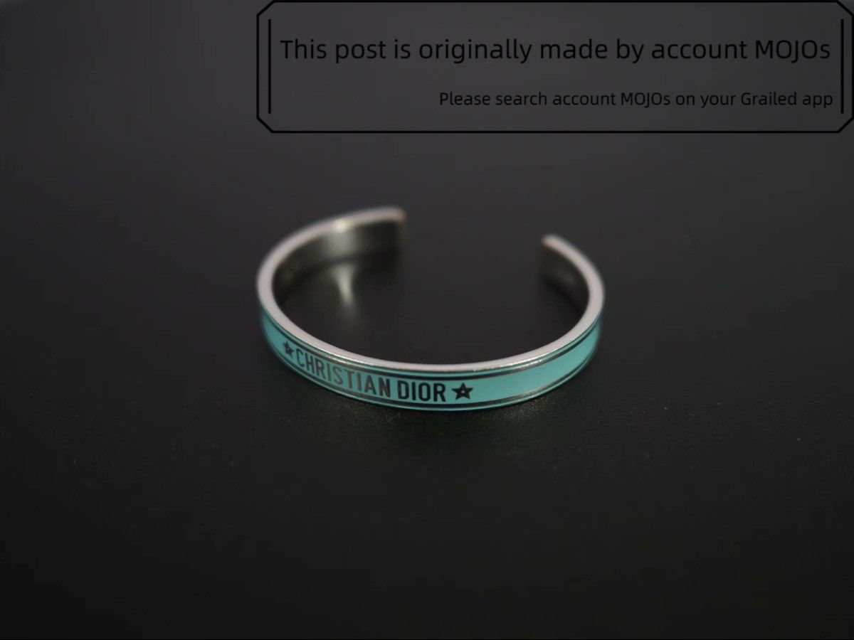 Dior Dior Metal Enamel Code Bangle Bracelet mojos102759 Size ONE SIZE - 3 Thumbnail