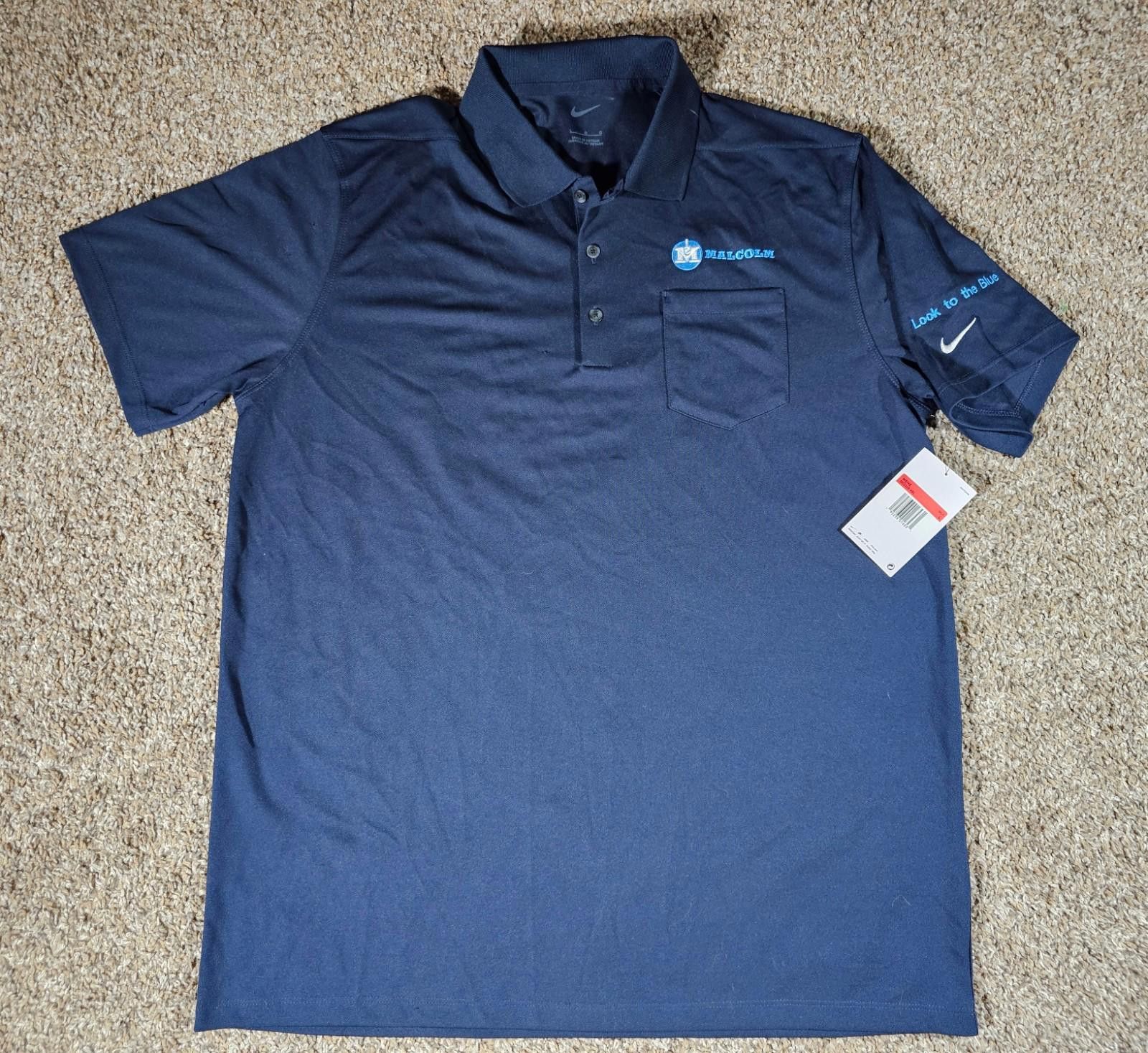Nike NIKE Golf Polo Shirt "Malcolm Look to the Blue" NWD Large Size US L / EU 52-54 / 3 - 1 Thumbnail