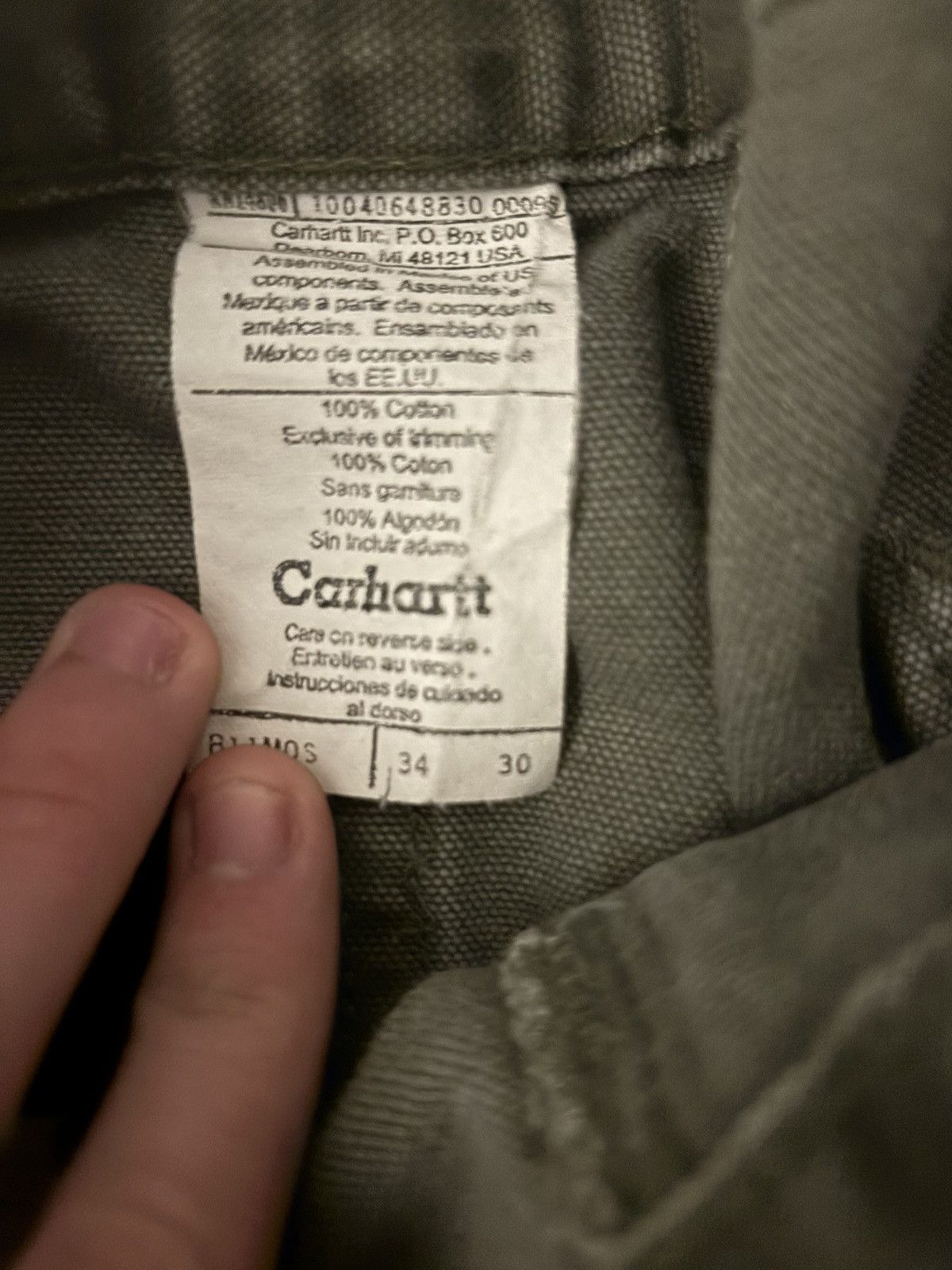 Carhartt Vintage Carhartt Work Pants Size US 34 / EU 50 - 6 Thumbnail