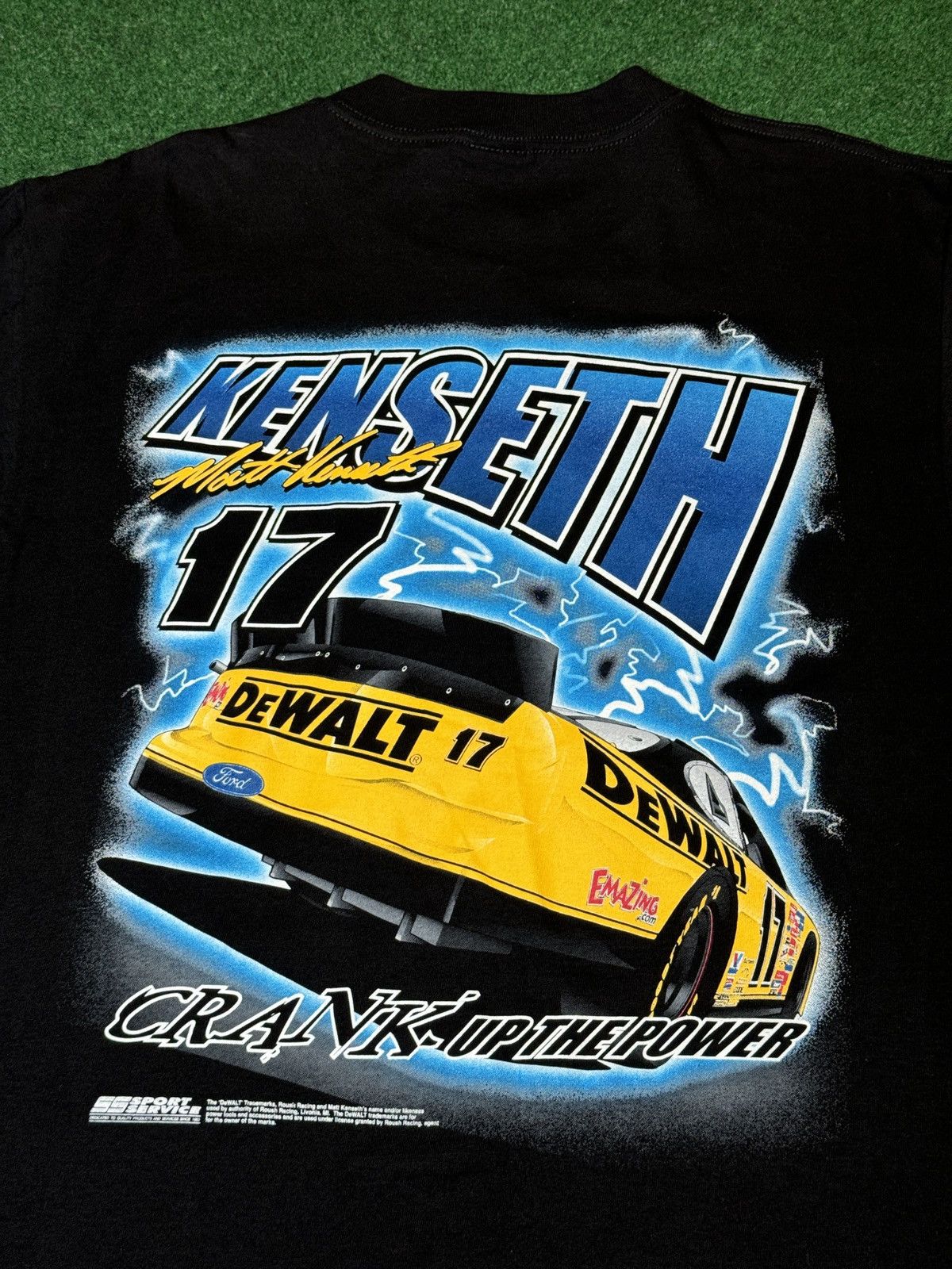 Tultex × Vintage Vtg 90s Y2K Dewalt Racing Matt Kenseth High Voltage T Shirt Size US L / EU 52-54 / 3 - 4 Thumbnail