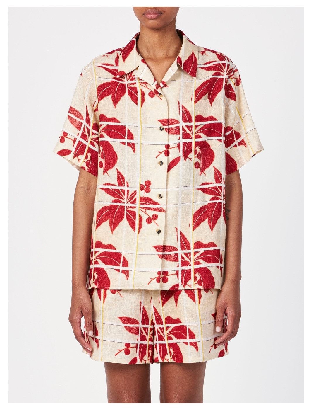 Loro Piana o1srvl11e0725 FAO0509 Linen Isoble Shirt in Multicolor Size M / US 6-8 / IT 42-44 - 5 Thumbnail