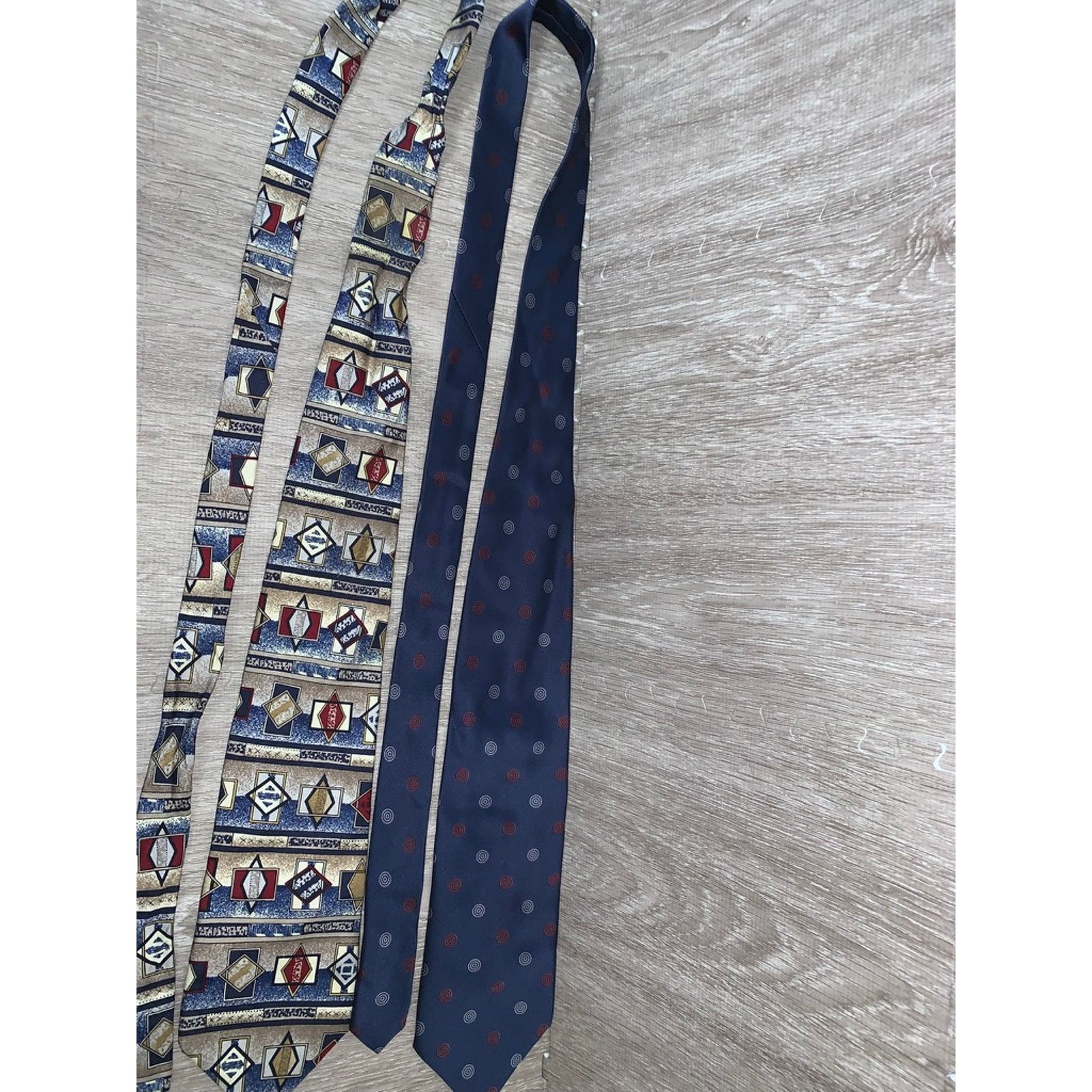 The Unbranded Brand 5 Piece Designer Silk Necktie Set Geometric Multicolor Size ONE SIZE - 8 Thumbnail