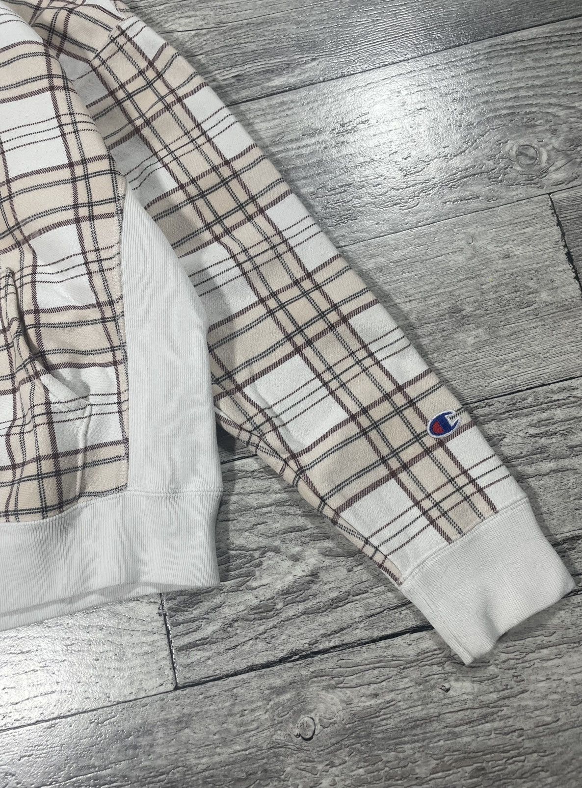 Champion Rare Vintage Champion Checkered Hoodie Old School Style 1990 Size M / US 6-8 / IT 42-44 - 5 Thumbnail