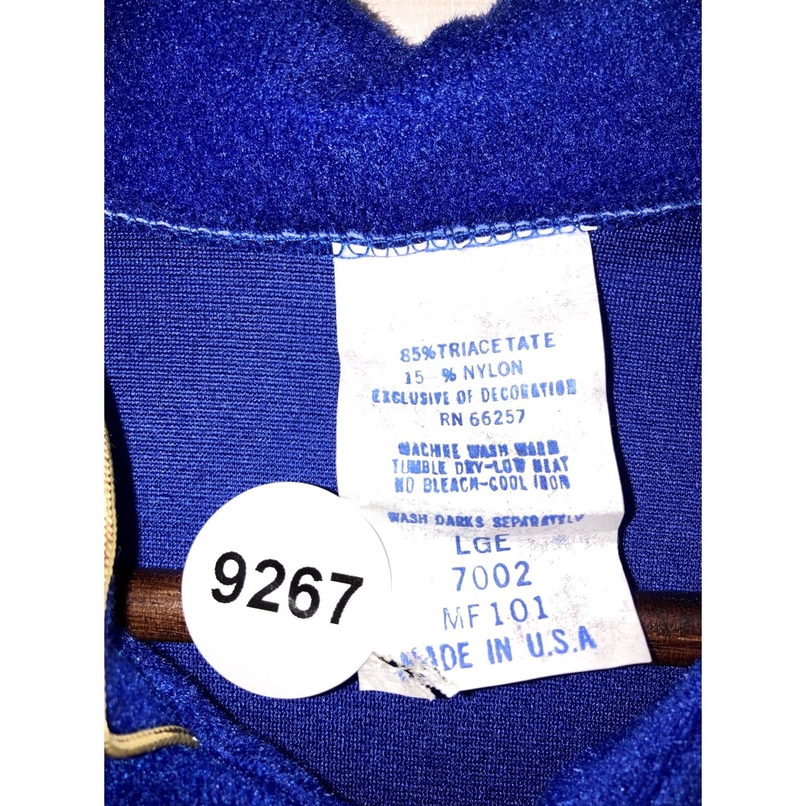 Vintage VINTAGE Night Gown Robe Womens Blue Fleece Like Sleepwear L 90s Size ONE SIZE - 2 Thumbnail