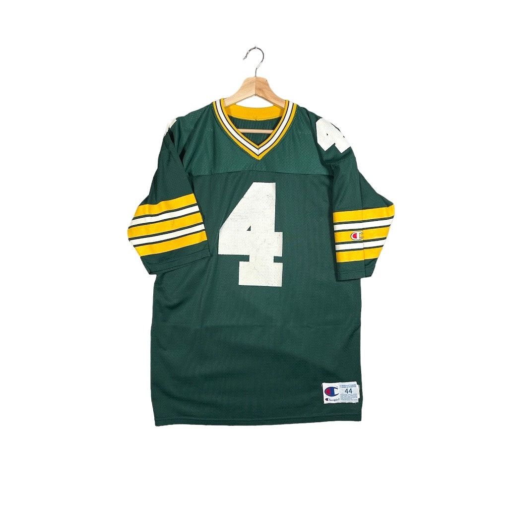 NFL × Vintage VTG 1990's Green Bay Packers Brett Farve Champion Jersey Size US L / EU 52-54 / 3 - 1 Thumbnail