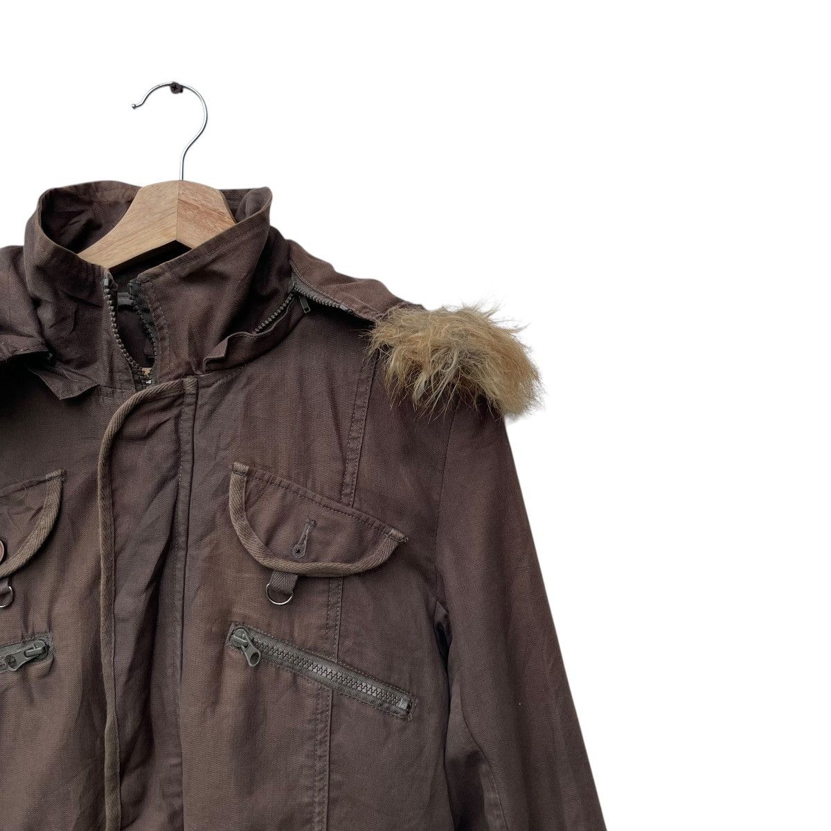 Japanese Brand Avant Garde Japanese Brand Faux Fur Hooded Jacket Size US M / EU 48-50 / 2 - 4 Thumbnail