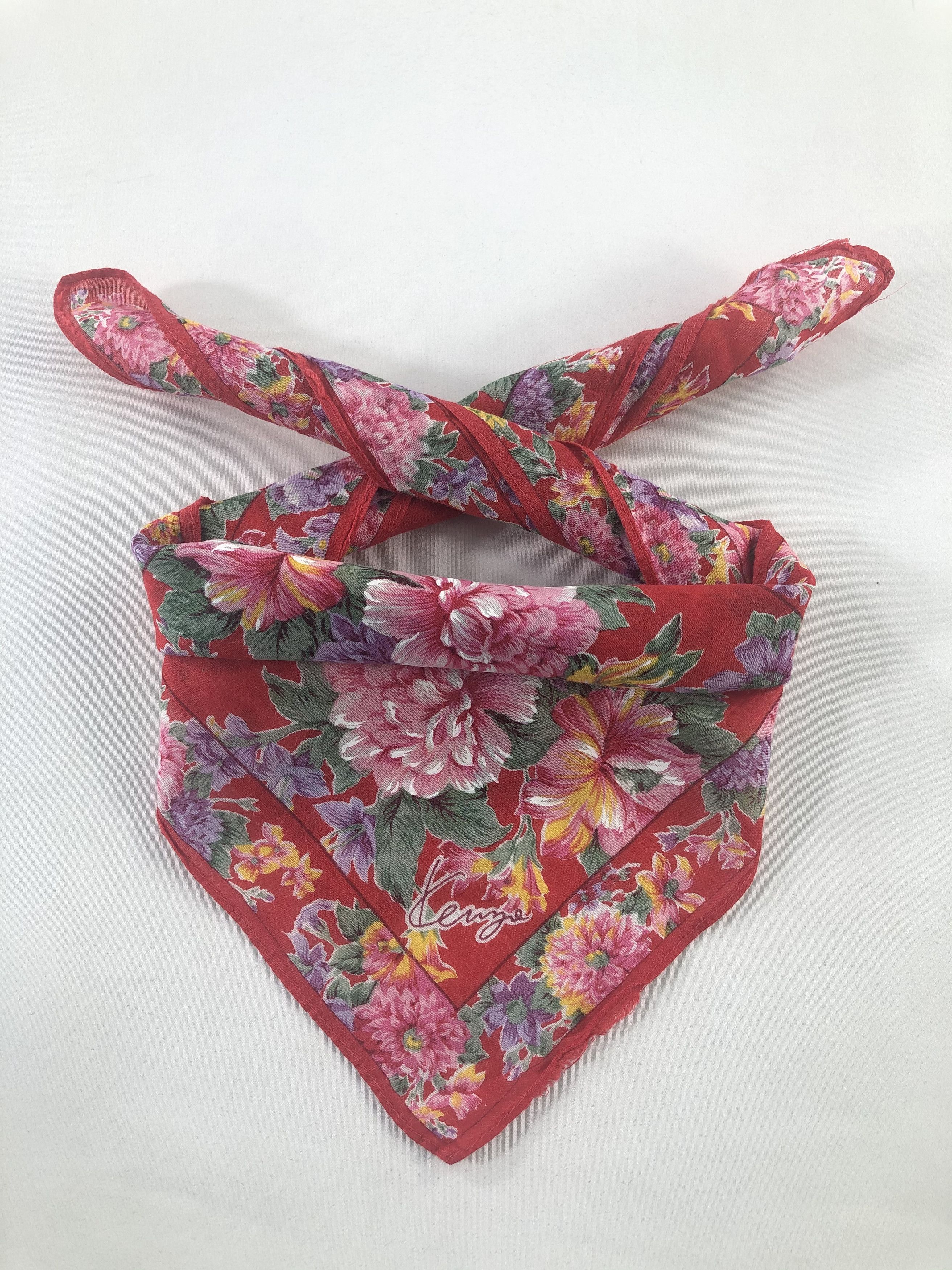 Kenzo × Vintage Kenzo Handkerchief / Bandana / Neckerchief Size ONE SIZE - 1 Thumbnail