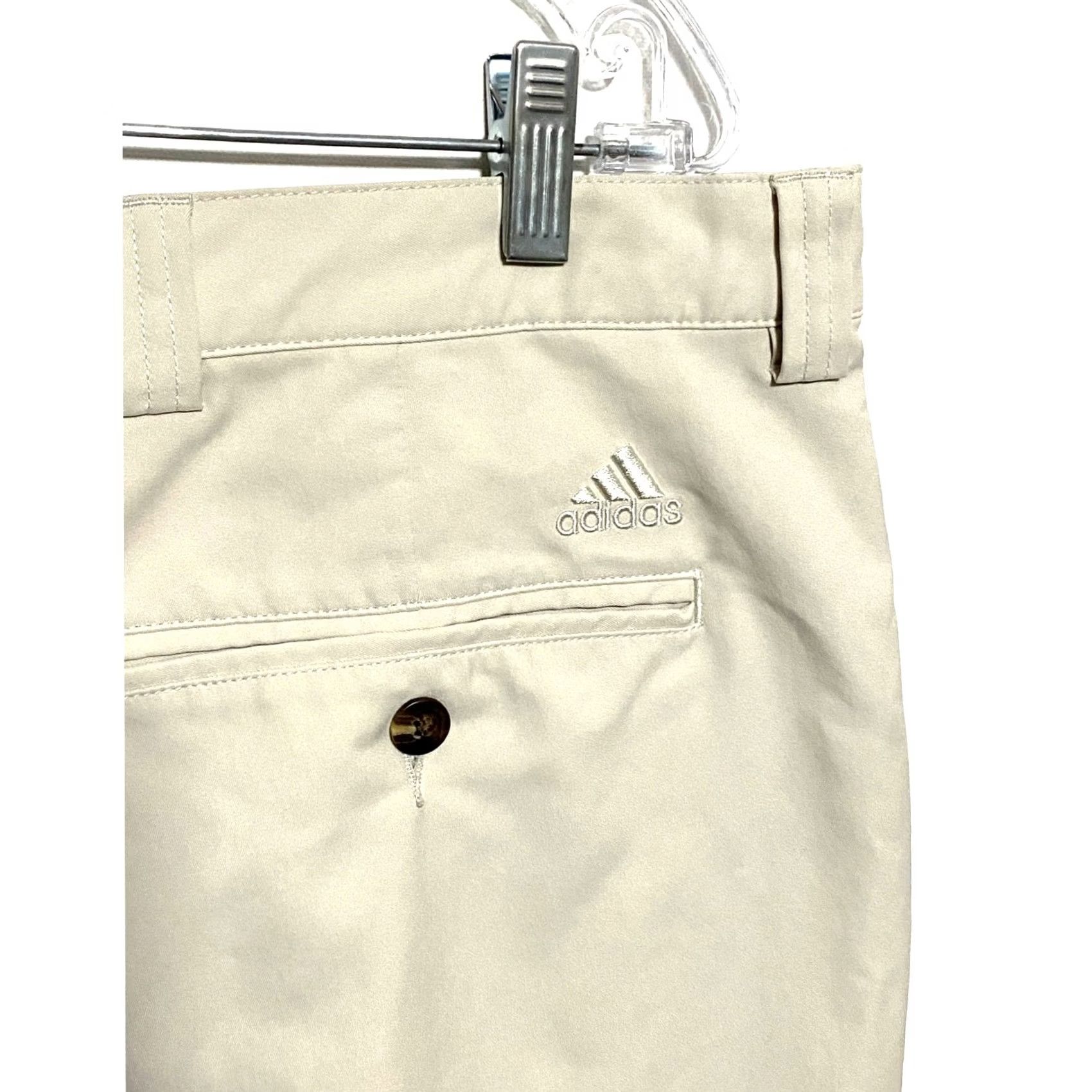 Adidas Adidas Performance 9" Golf Khaki Chino Shorts Mens 38 Athleisure Outdoors Summer Size US 38 / EU 54 - 5 Thumbnail