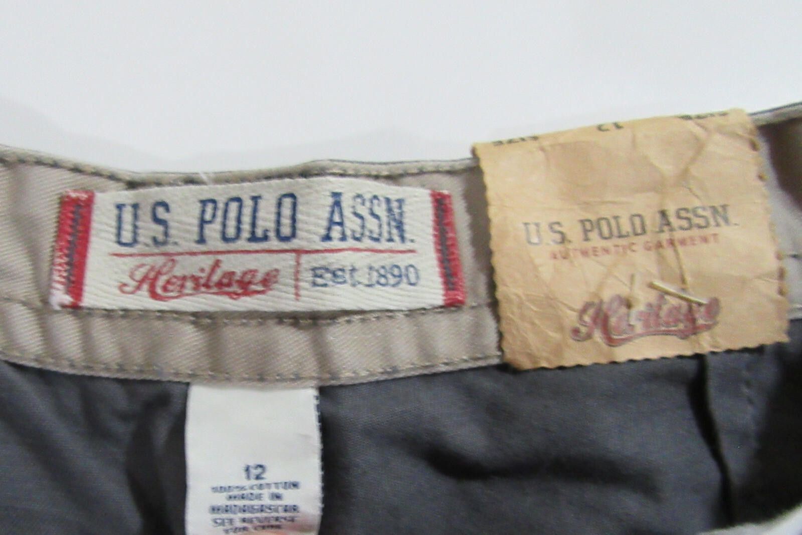 U.S. Polo Assn. US Polo Assn. Boys Cargo Shorts Grey SIze 12 NWT Size US 26 / EU 42 - 6 Thumbnail