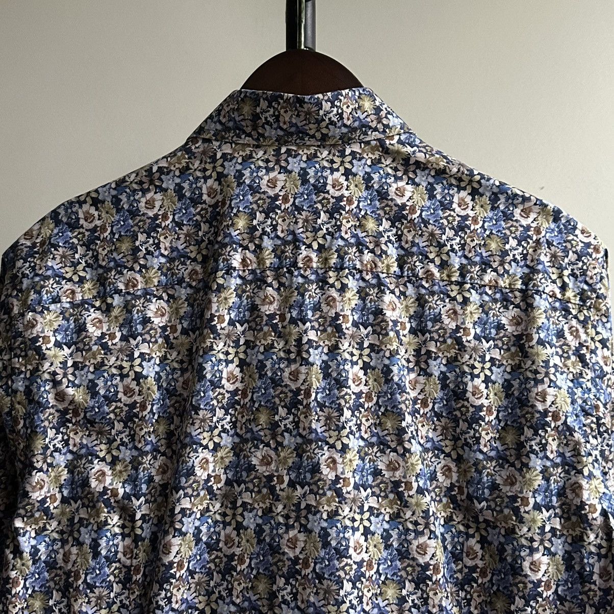 Eton ETON Allover Floral Slim Shirt Size M Size US M / EU 48-50 / 2 - 10 Thumbnail