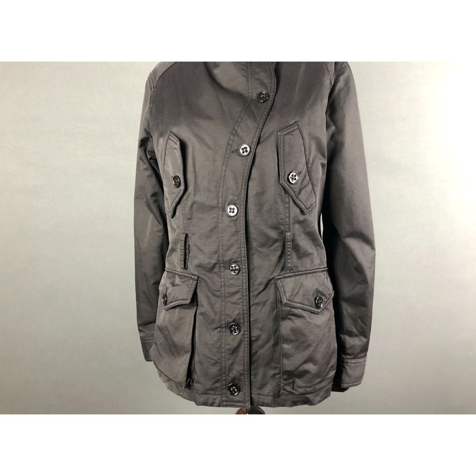 Vintage Moschino Jeans Donna Women's Jacket Size 12 Black Cotton Blend Jacket with Logo Pockets Casual Fall/Spring Womens Size 34" / US 12 / IT 48 - 6 Thumbnail