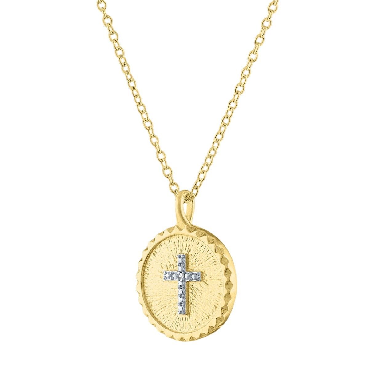 & Other Stories Julia Capri Coin Cross Diamond Necklace Size ONE SIZE - 1 Thumbnail