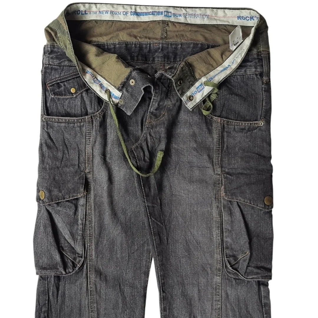 Hysteric Glamour × Japanese Brand Japanese double waist jeans beautiful design Size US 33 - 3 Thumbnail