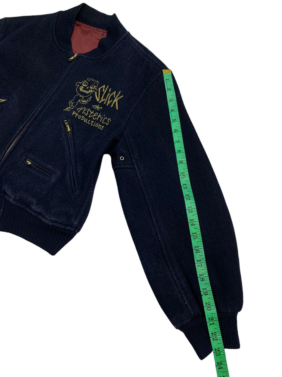 Hysteric Glamour 🔥 Vintage 90s Hysterics Glamour Bomber Wool Jacket Size US S / EU 44-46 / 1 - 21 Thumbnail