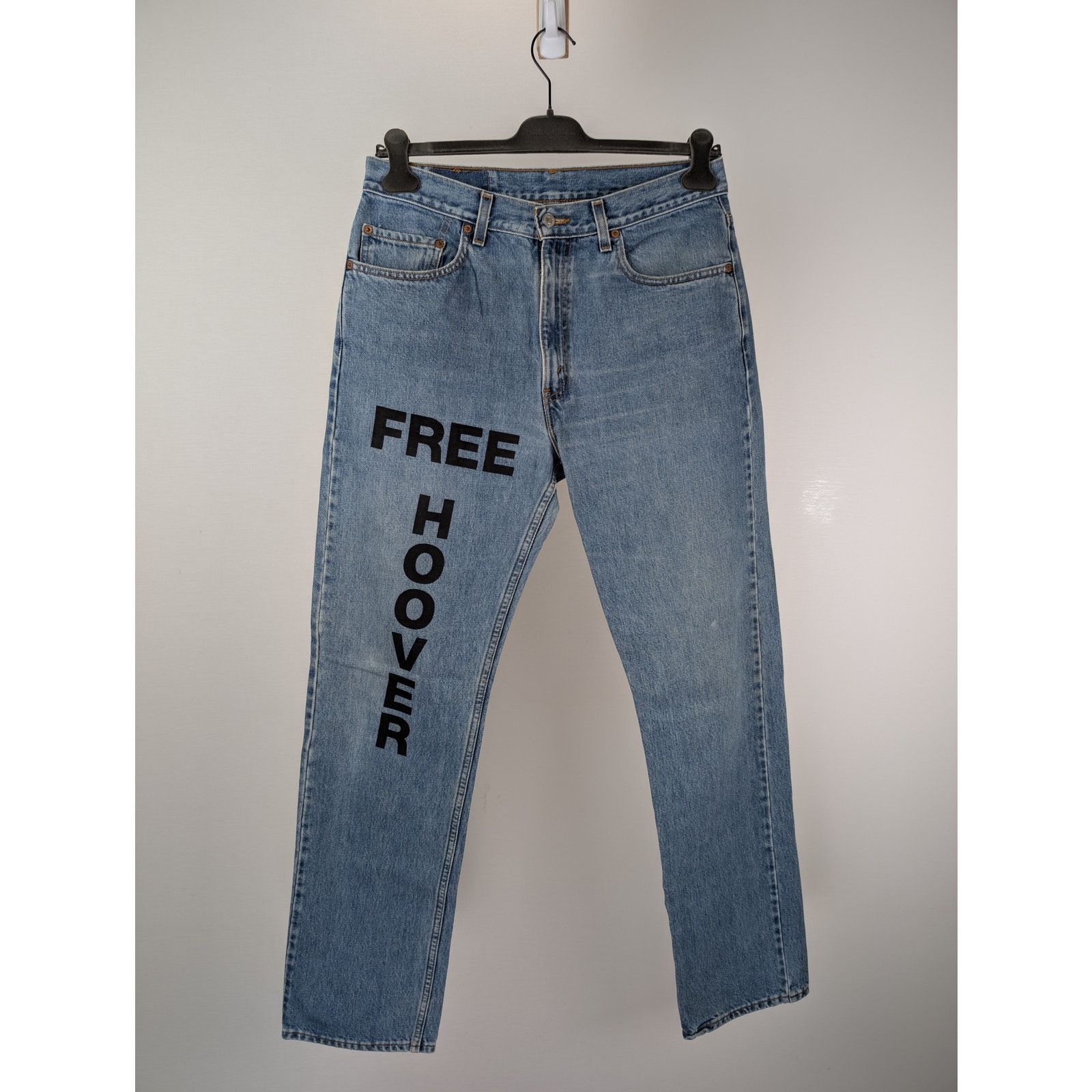 Levi's o1rshd1 Free Hoover Regular Fit Straight Leg Denim Jeans Size US 34 / EU 50 - 10 Thumbnail
