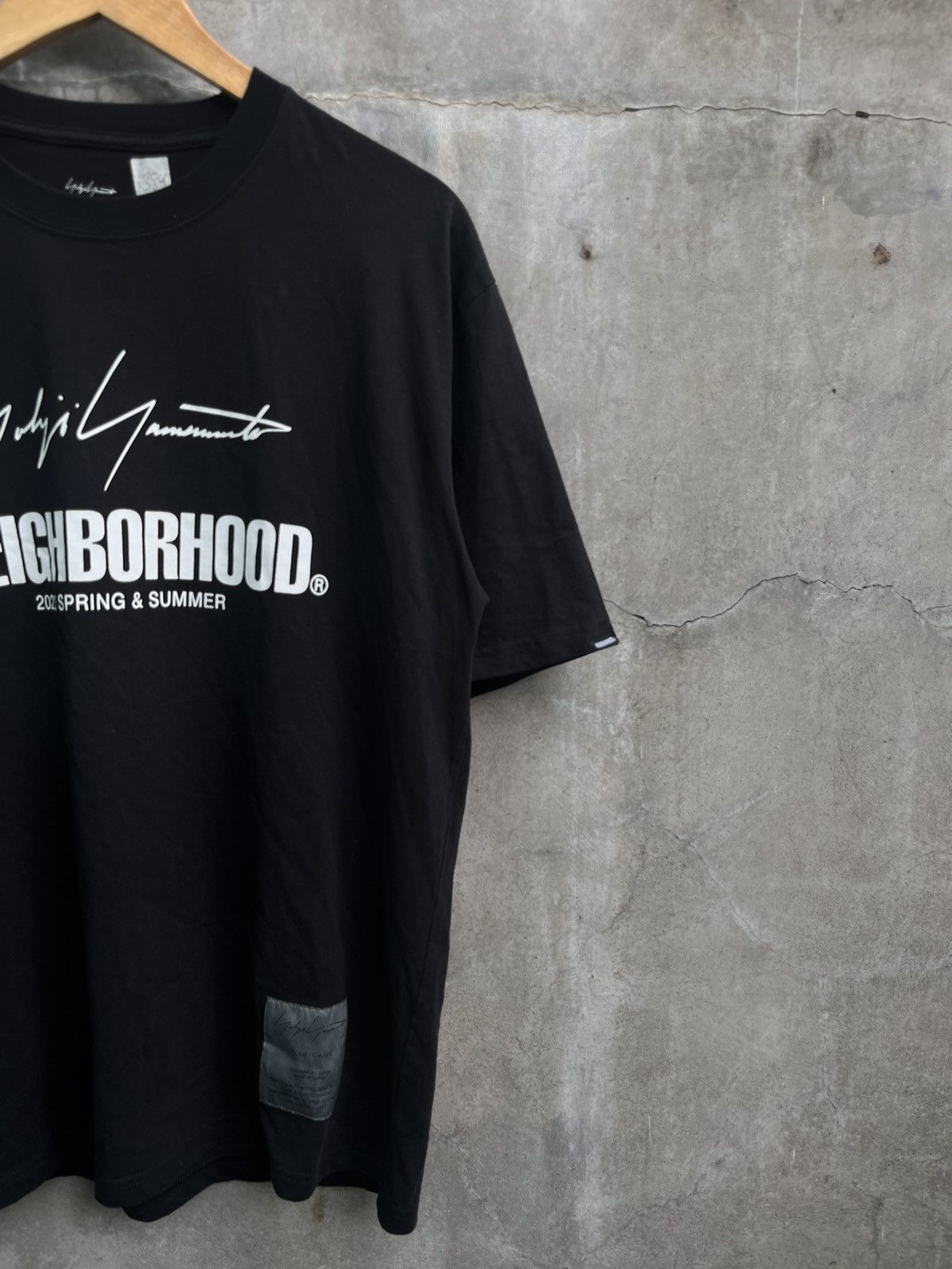 Neighborhood Yohji Yamamoto SS23 Logo Tee Size US L / EU 52-54 / 3 - 3 Thumbnail
