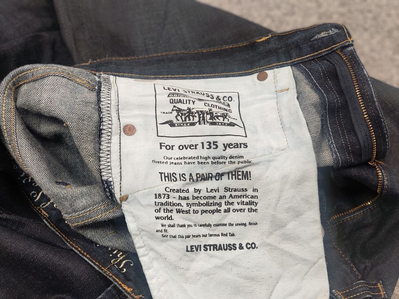 Levi's Vintage Levis Dark Waxed Denim Jeans if six was nine style Size US 32 / EU 48 - 18 Thumbnail