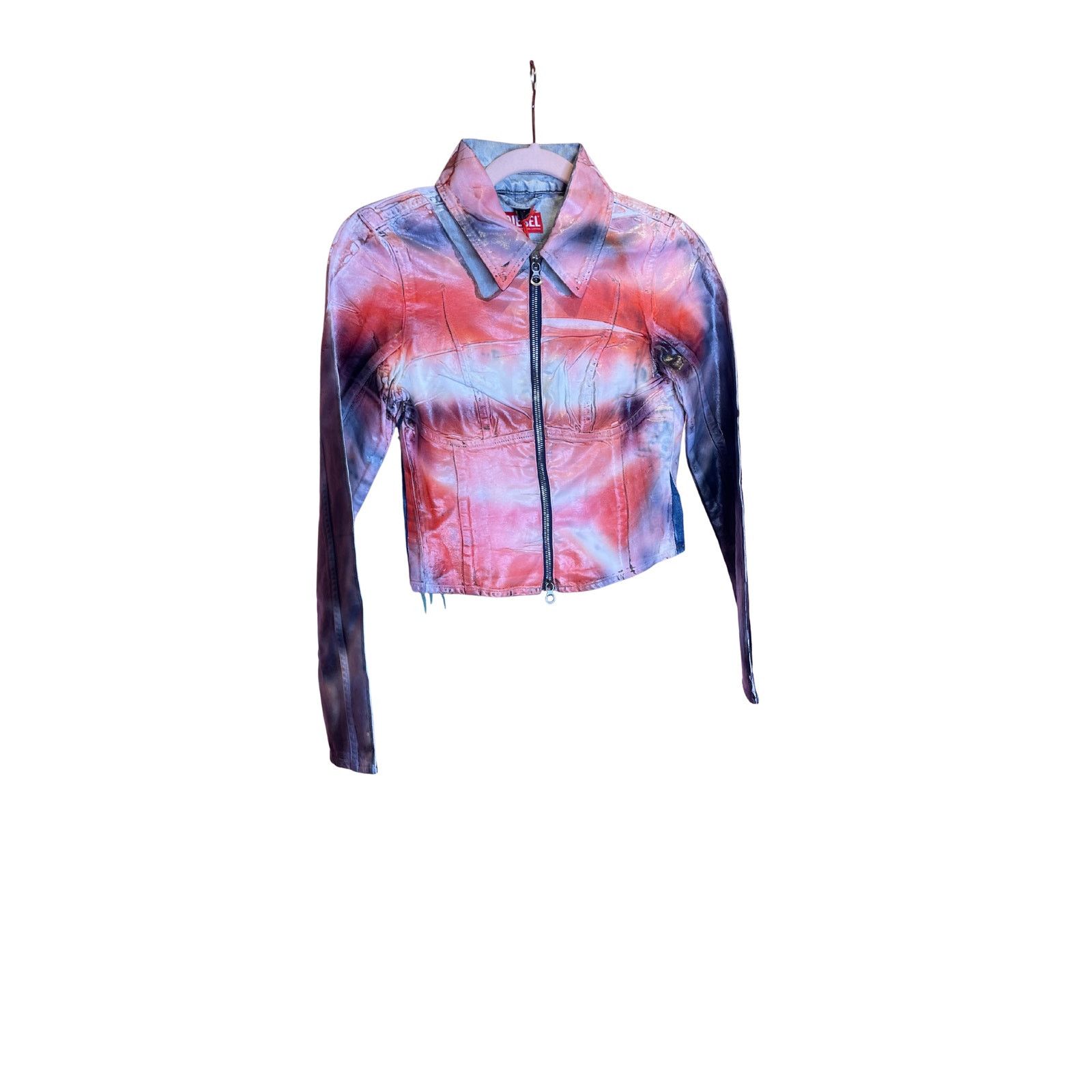 Diesel Diesel De-Smily-FSD Cropped Denim Jacket NWT XSmall Size XS / US 0-2 / IT 36-38 - 1 Thumbnail