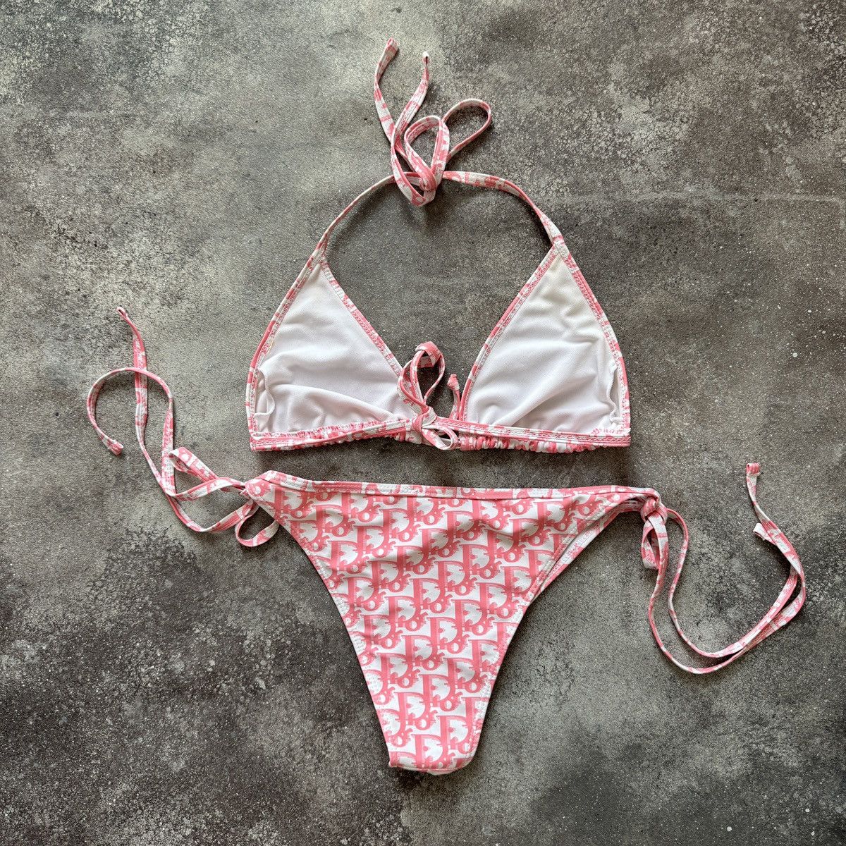 Christian Dior Monsieur Christian Dior Vintage Galliano Era Y2K Bikini Set Swimwear Size ONE SIZE - 8 Thumbnail
