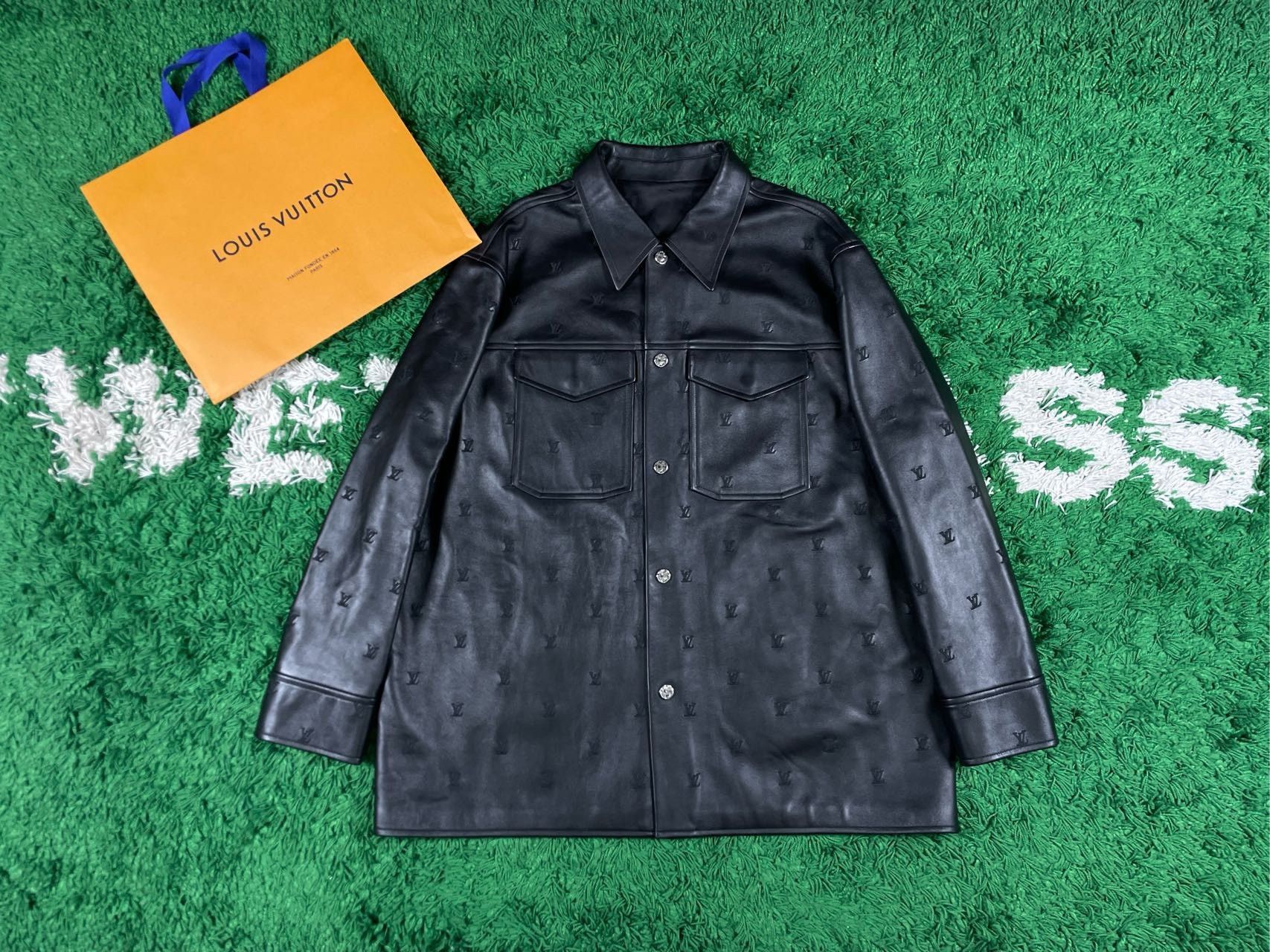 Louis Vuitton LV x Pharrell Leather Jacket Size US XXL / EU 58 / 5 - 1 Thumbnail